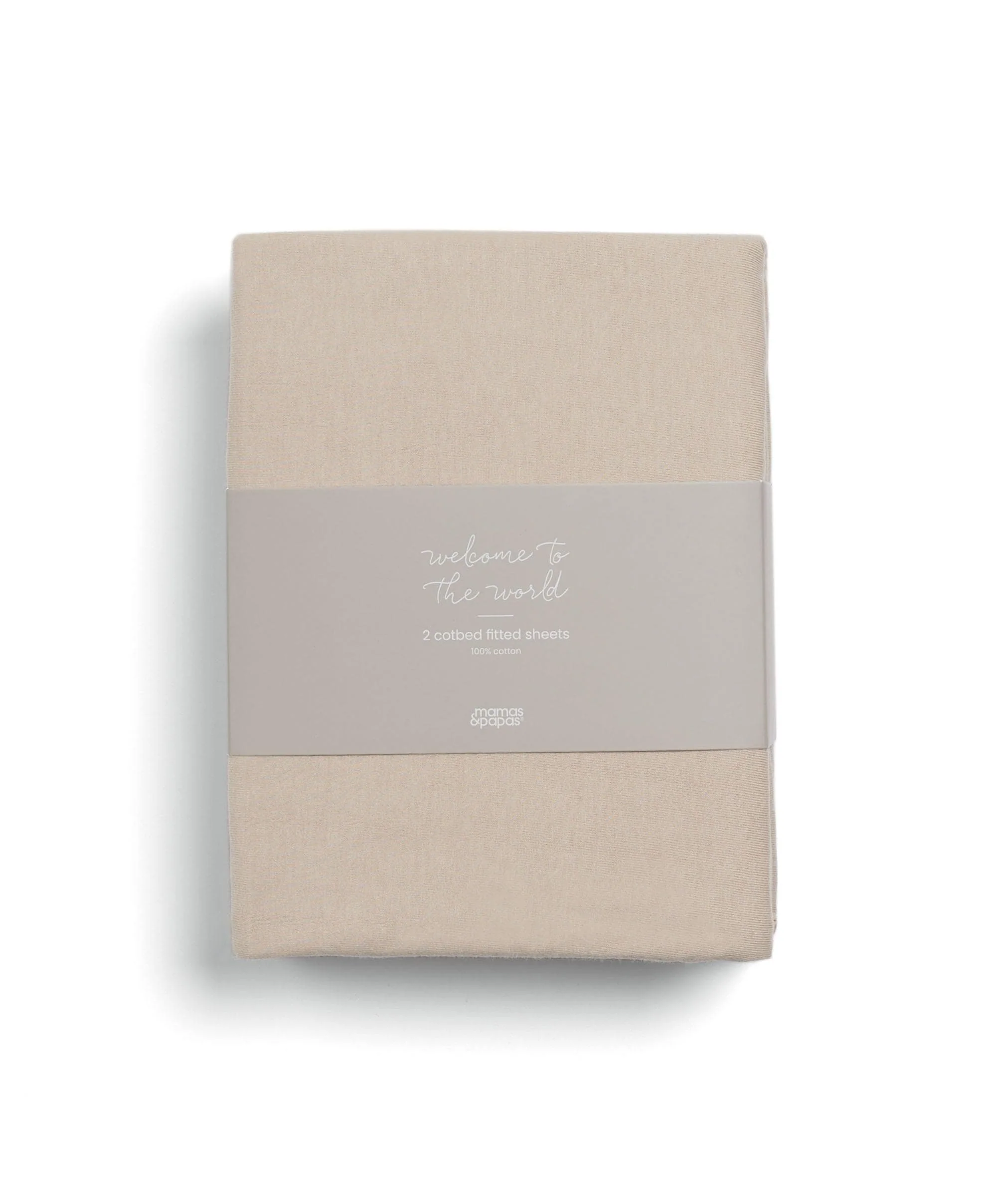 Cotbed Fitted Sheets (2 pack) Mocha - Welcome to the World Duckling - Image 3
