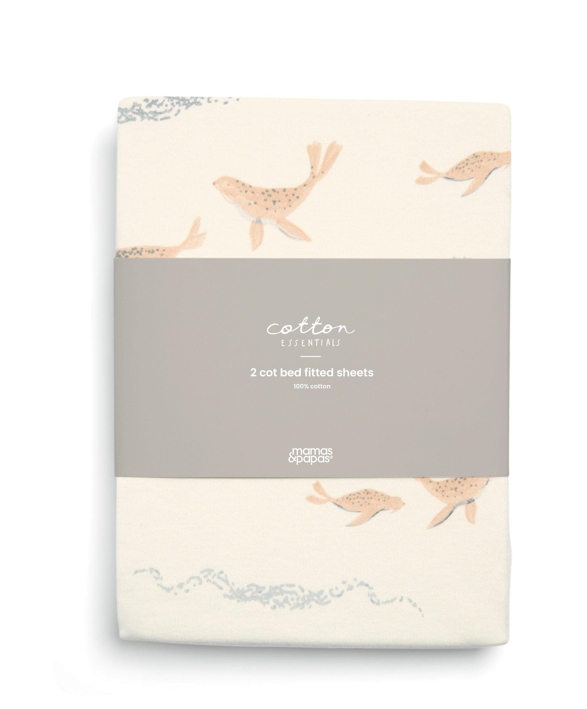 Cotbed Fitted Sheets (pack of 2) - Seals - Image 5