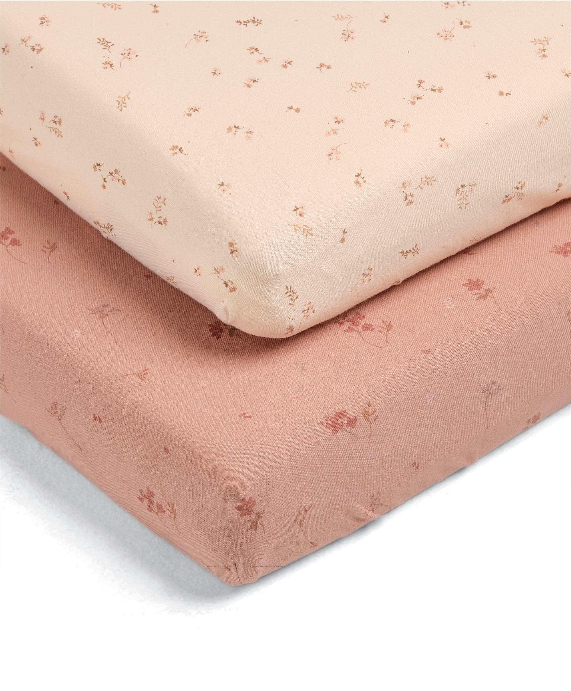 Cotbed Fitted Sheets (2 Pack) – Welcome to the World Wildflower - Image 3