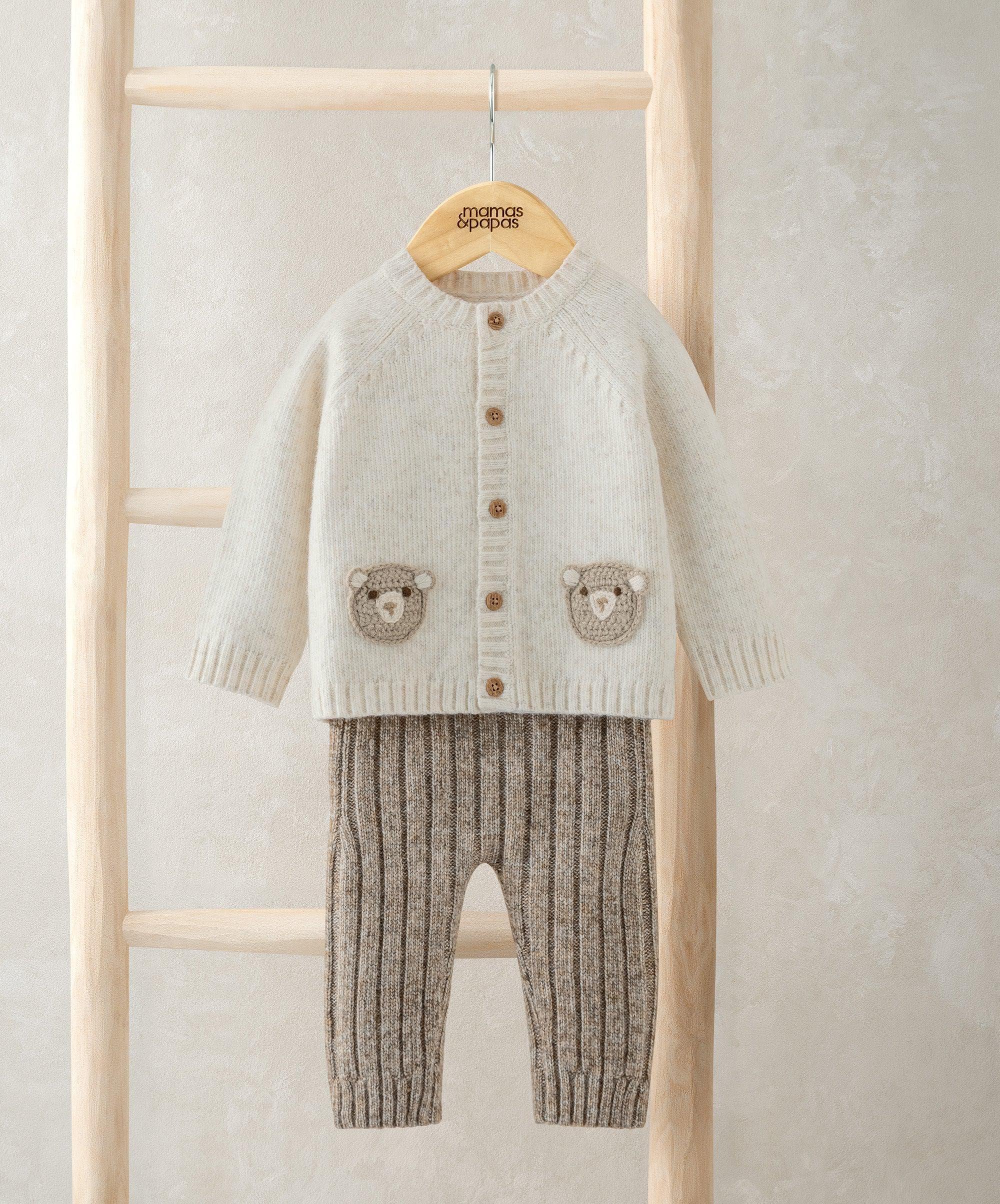 Me and You Bear Cardigan and Leggings Outfit Set - Image 2