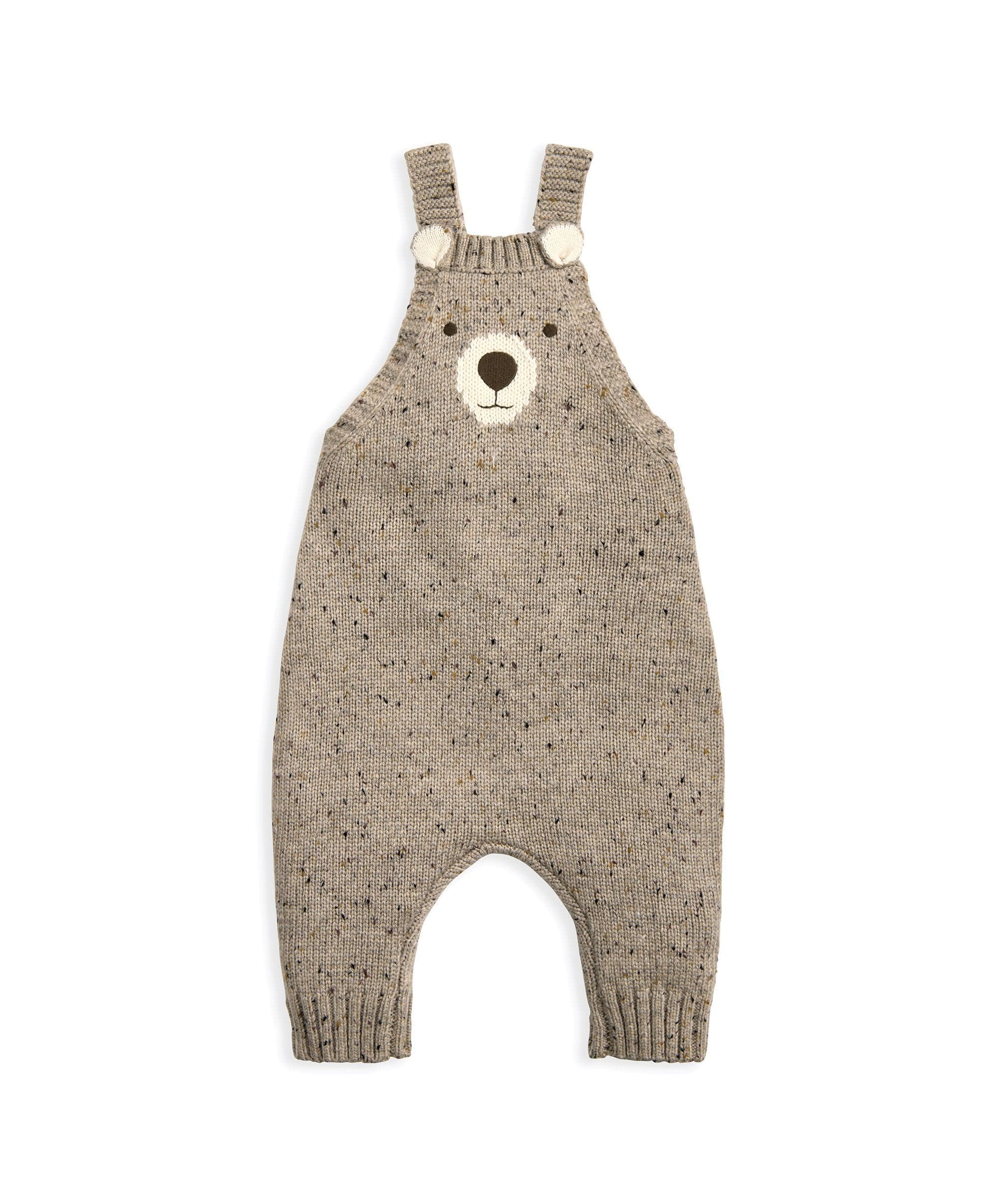 Knitted Bear Dungarees & Bodysuit Set (2 Pieces) - Image 8