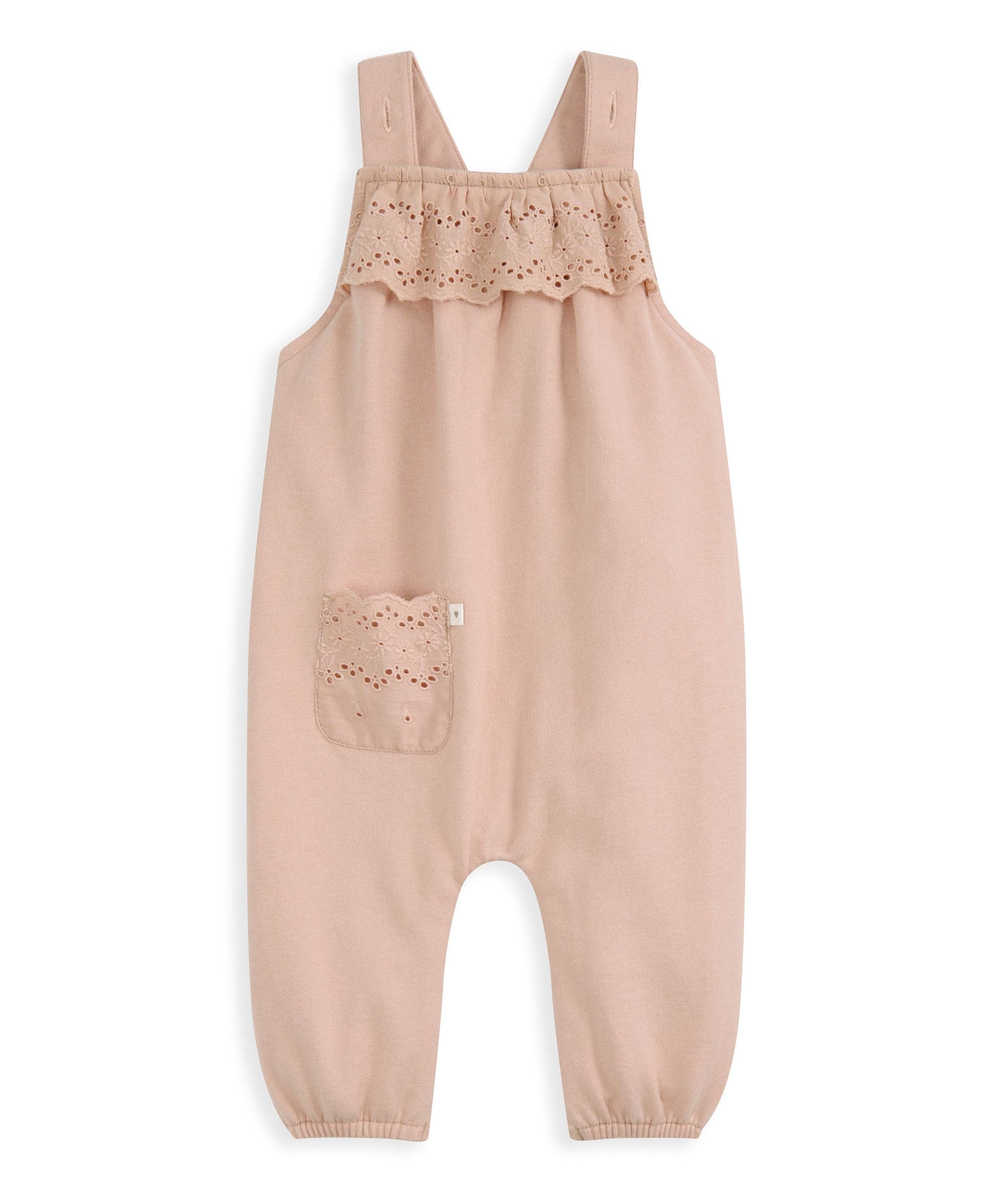 Broderie Dungarees and Bodysuit Outfit Set - Image 4
