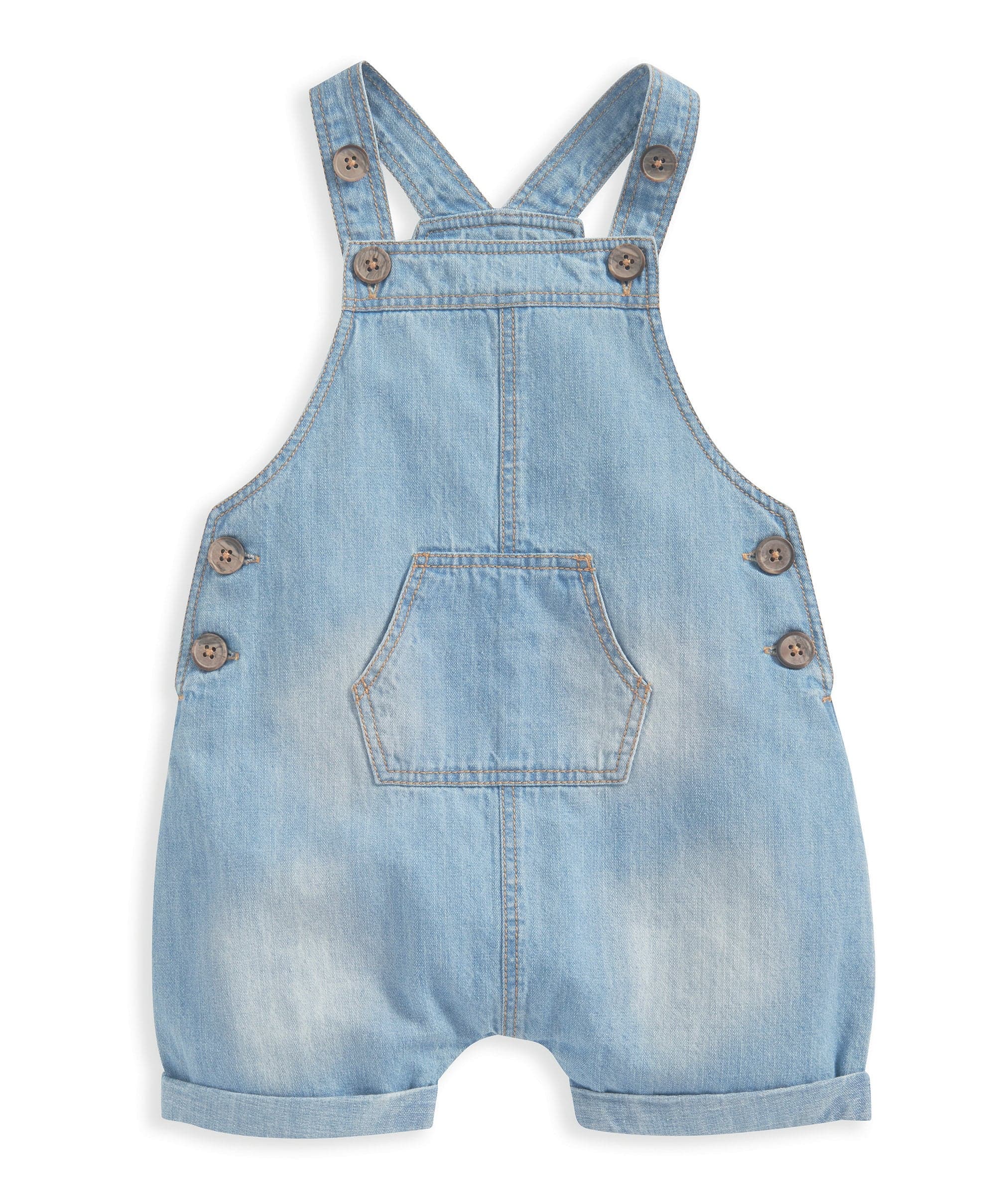Denim Dungarees and White T Shirt - 2 Piece Set - Image 4