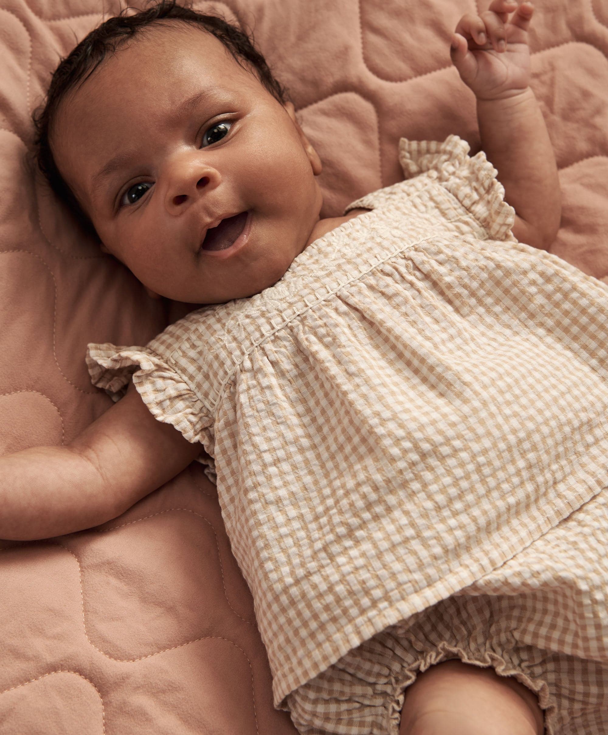 Pink Gingham Blouse & Bloomers - Image 4