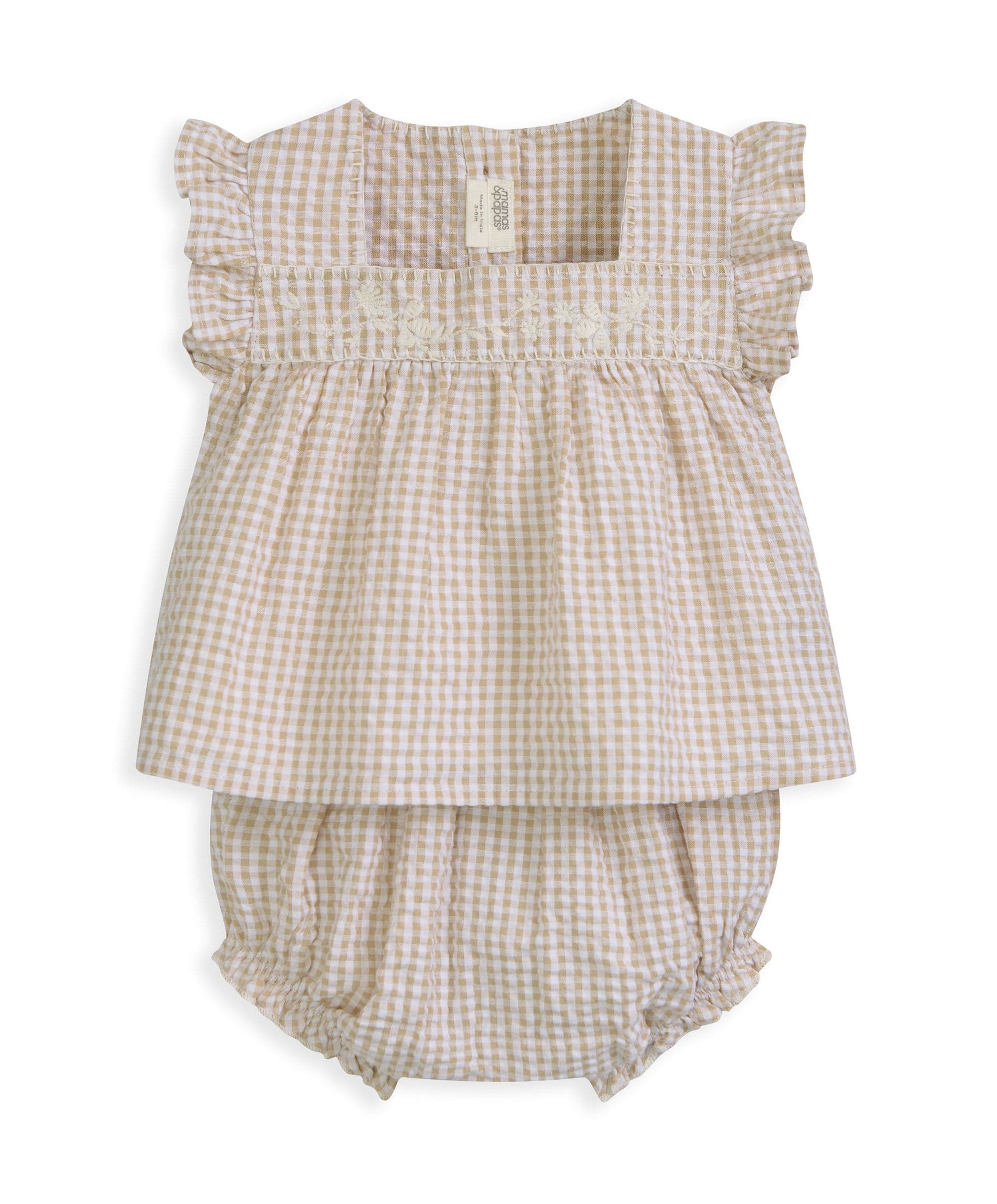 Pink Gingham Blouse & Bloomers - Image 7