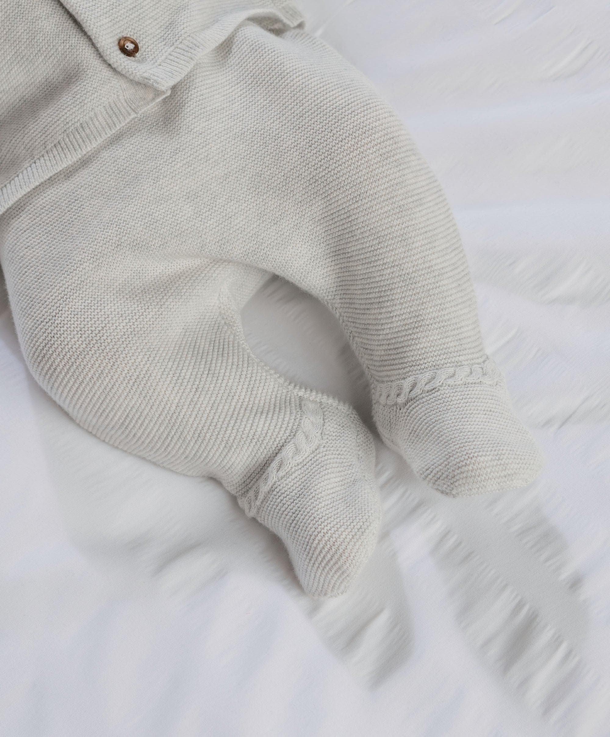Cable Knit Top & Bottoms Set (2 Pieces) - Grey - Image 4
