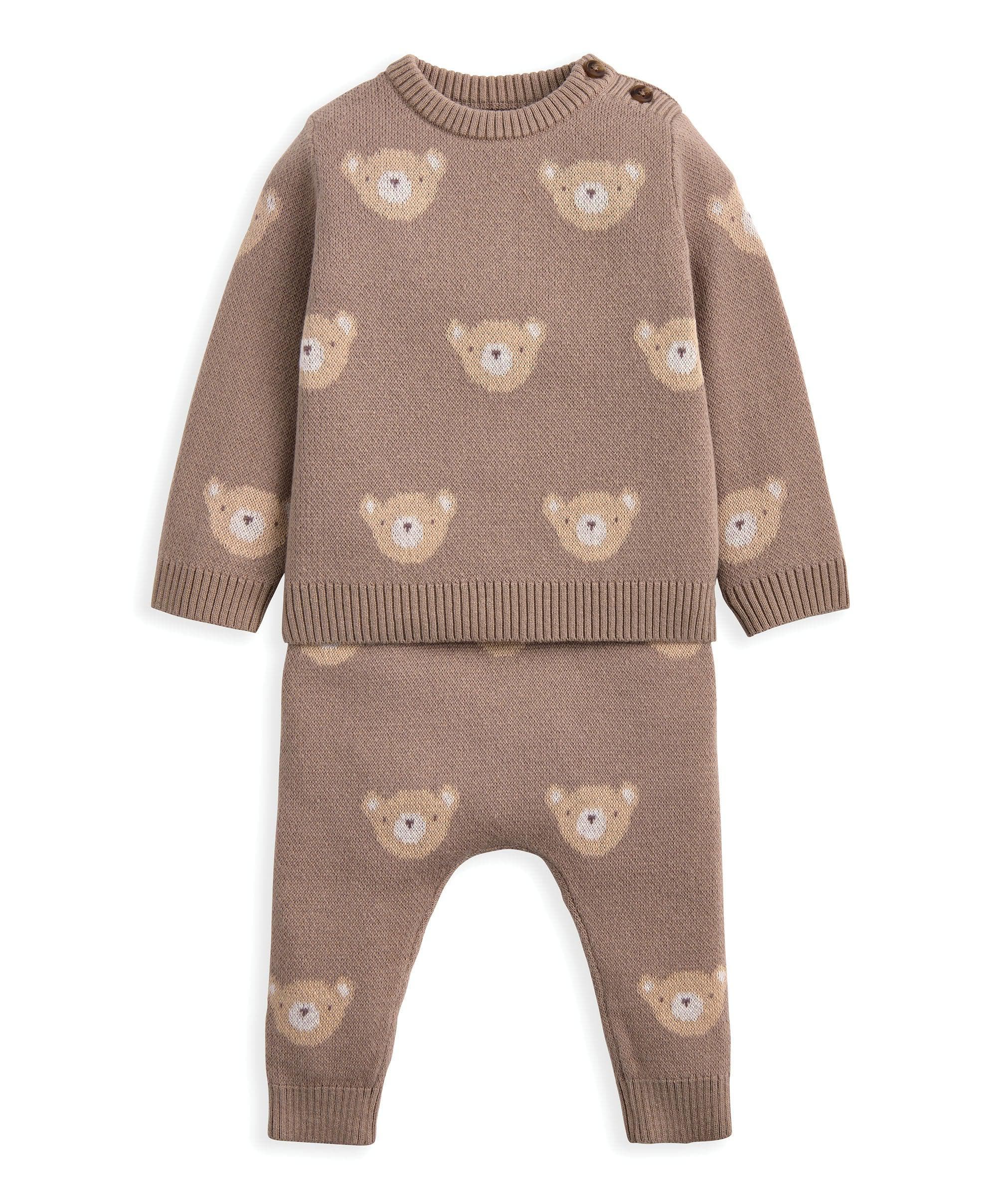 Bear Jacquard Knit Set (2 Pieces) - Image 7