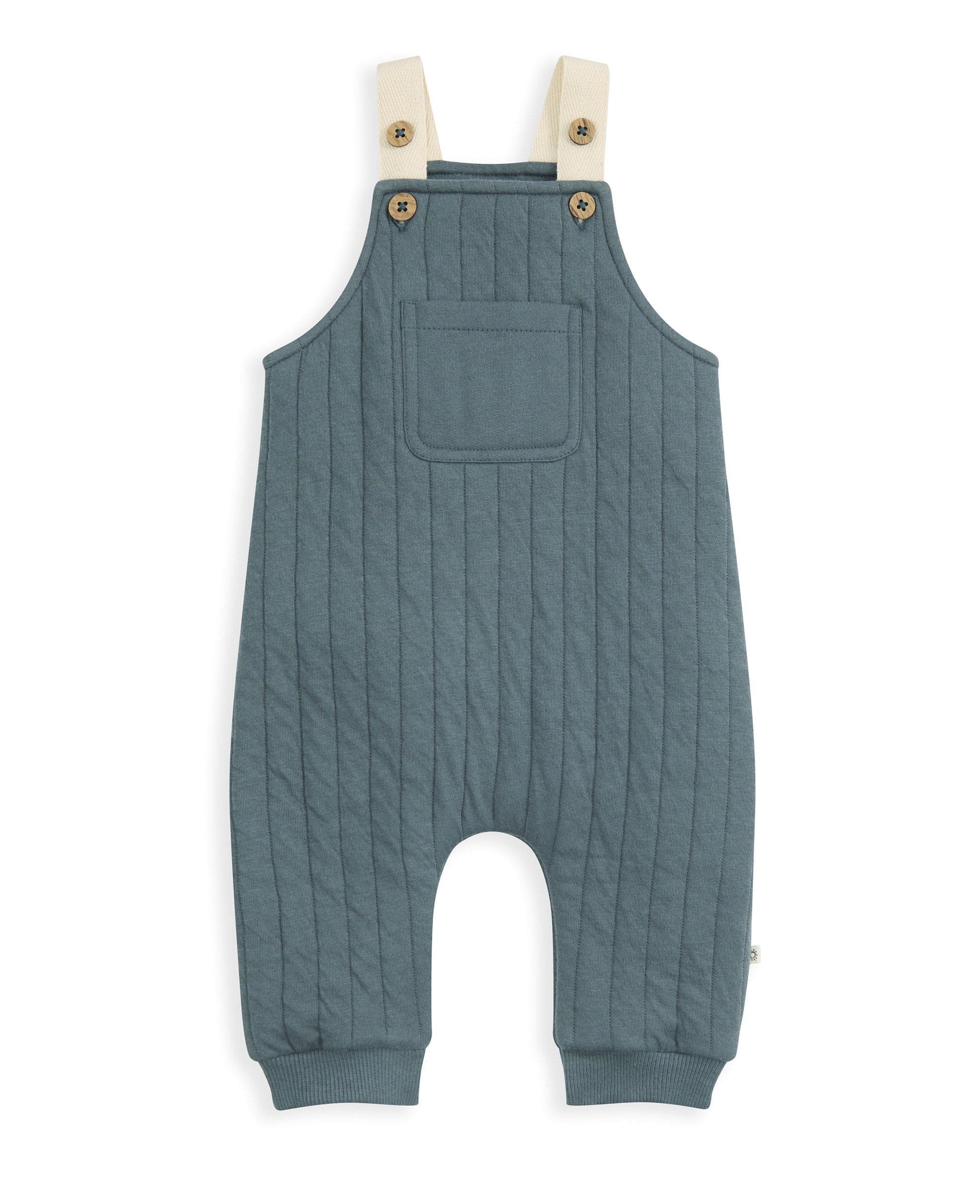 Quilted Dungarees and Oatmeal Bodysuit - Image 3