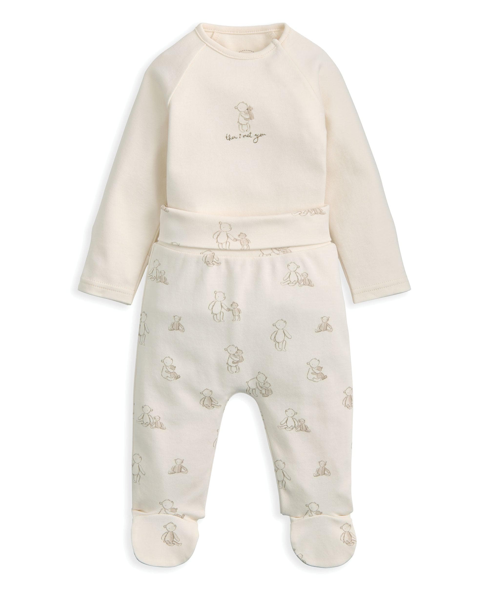 Bear Print Bodysuit & Bottoms Set (2 Pieces) - Image 5
