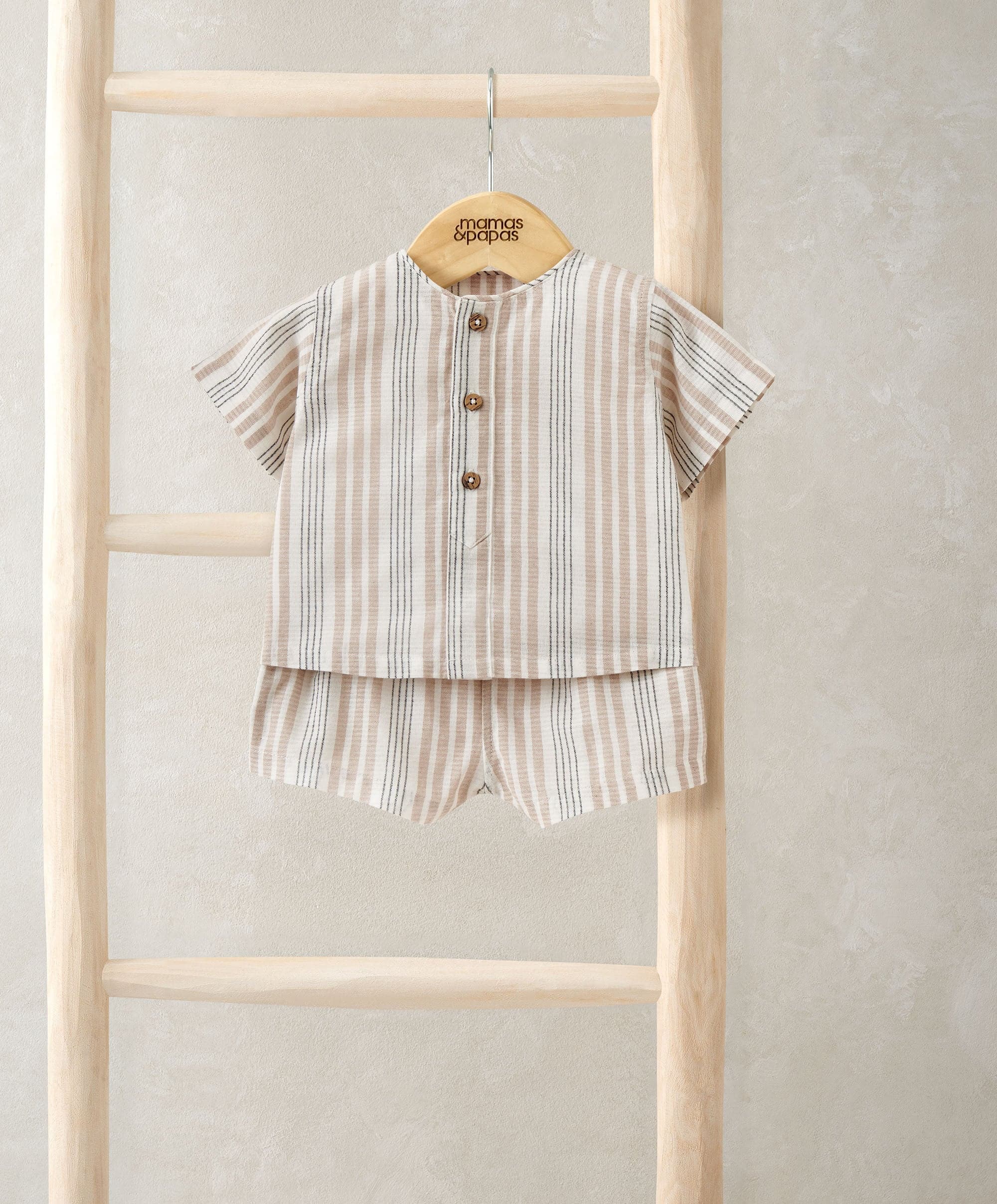 Woven Top & Shorts Outfit Set