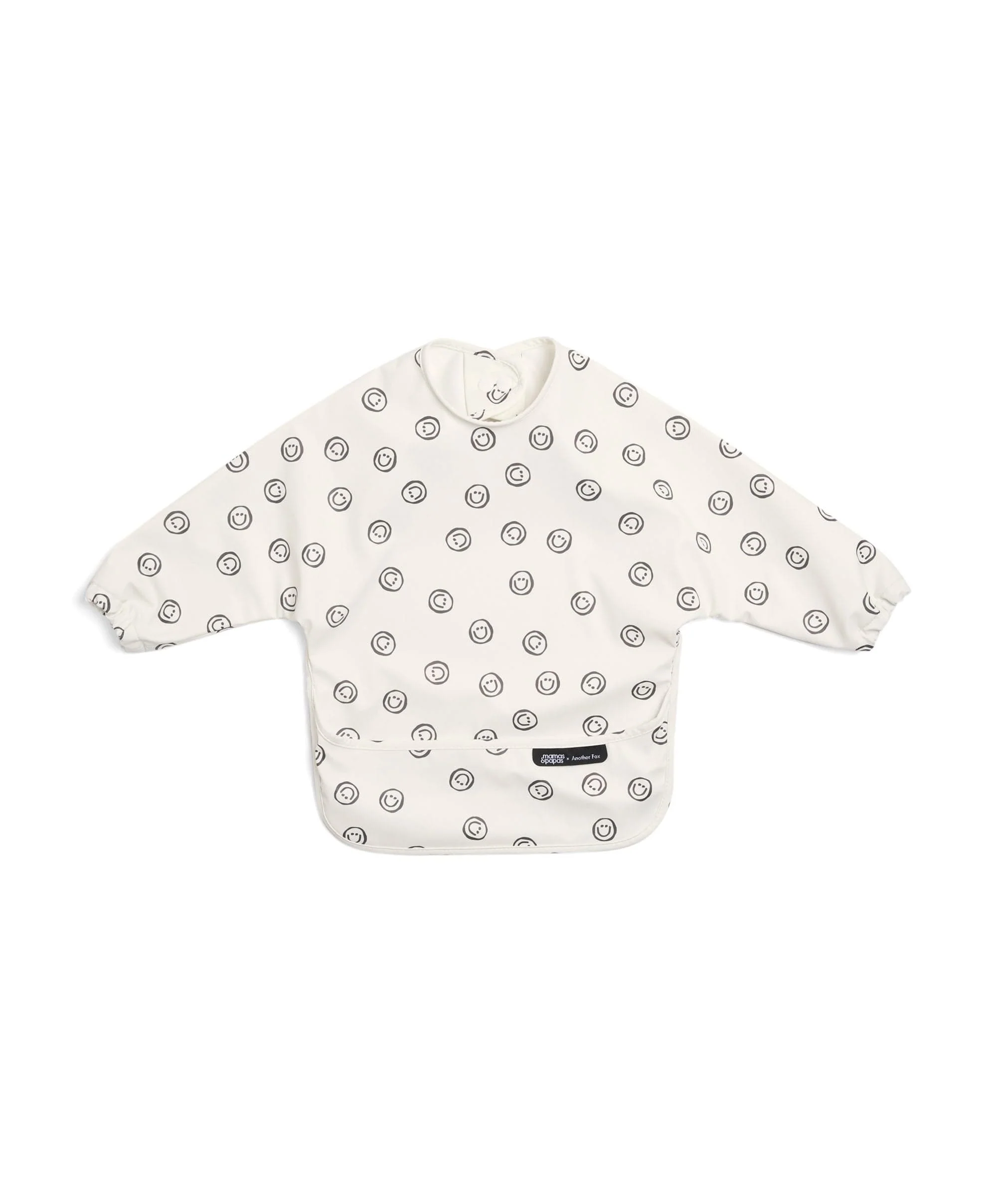 Mamas & Papas x Another Fox  Long Sleeved Bibs (2 Pack) - Faces/Cheetah Spot - Image 4