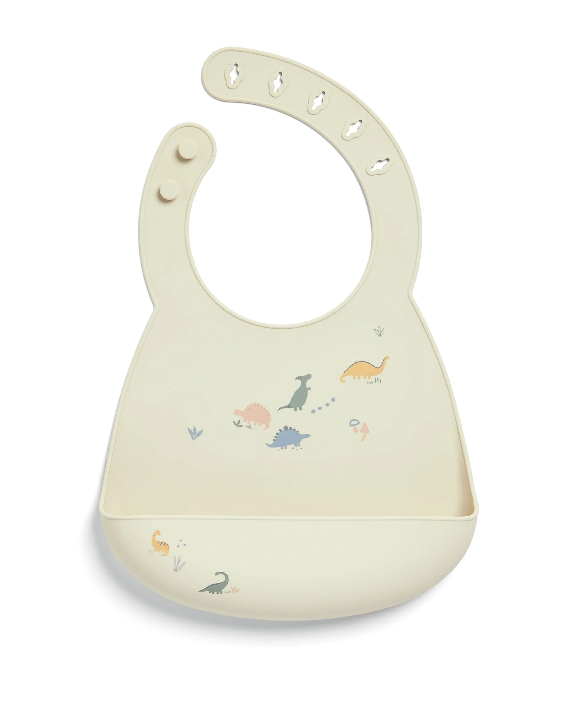 Silicone Bibs (2 Pack) - Dino Teal - Image 6