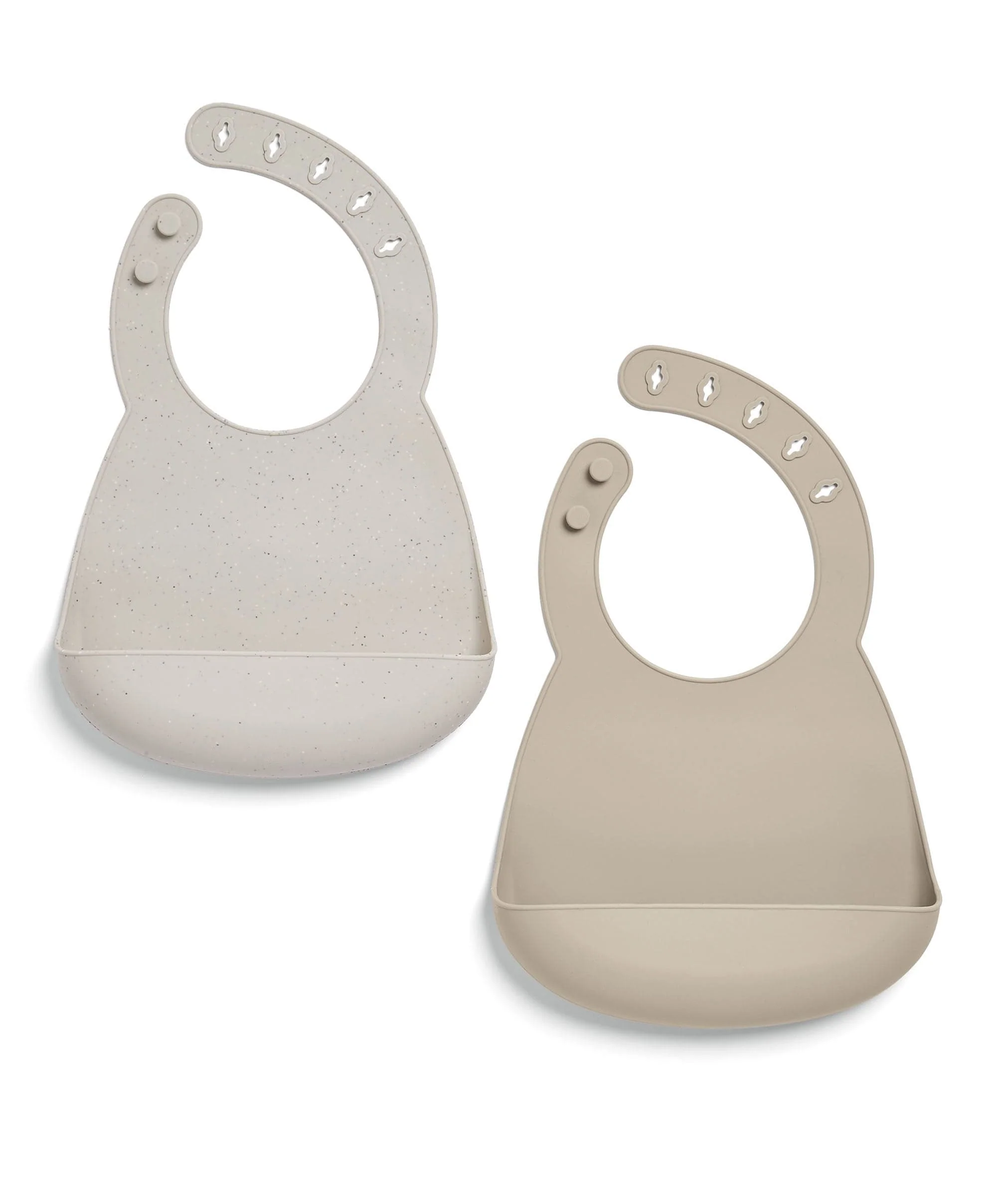 Silicone Bibs (2 Pack) – Neutral Speckle - Image 4