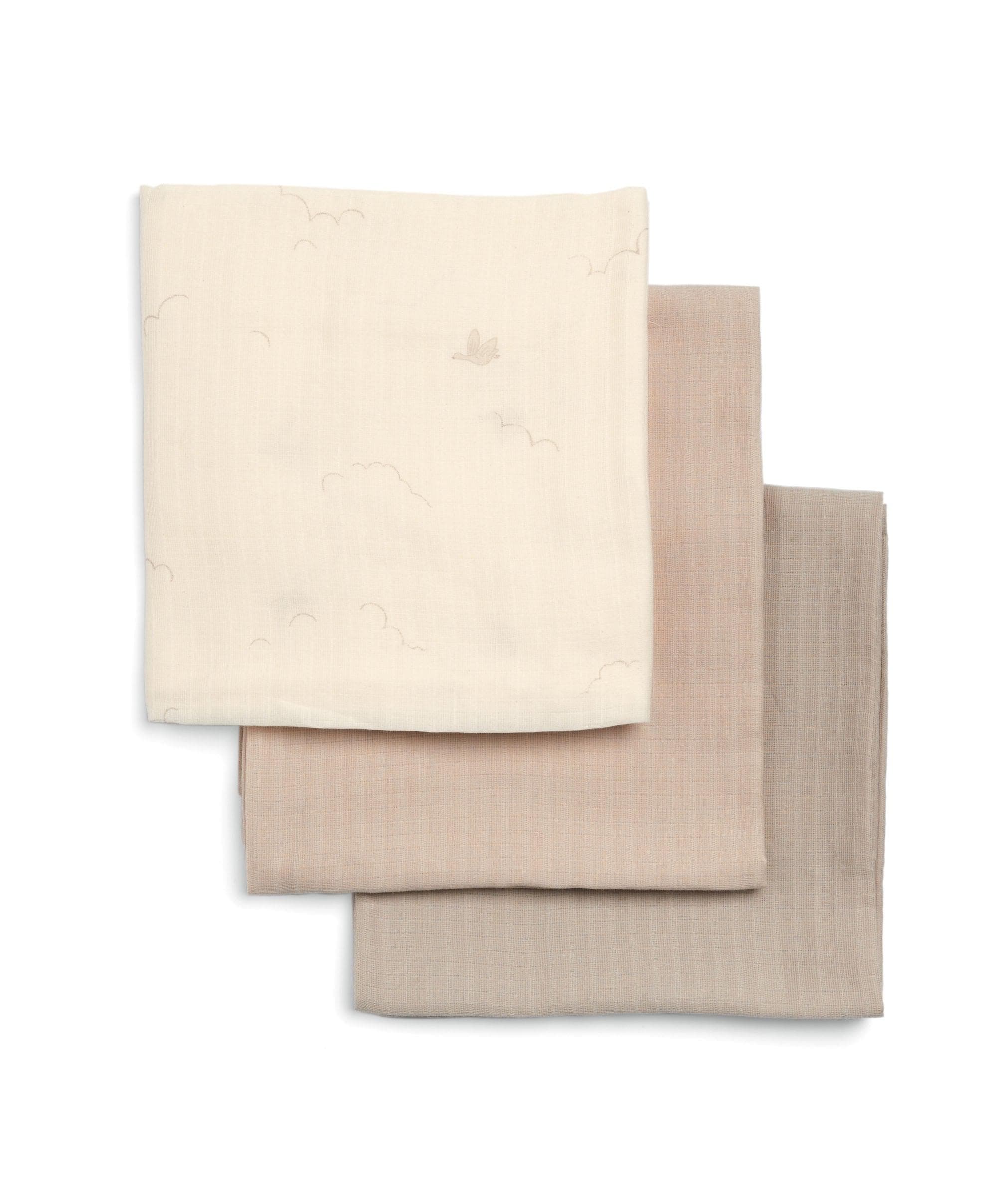 Large Muslin Squares (3 Pack) - Welcome to the World Duckling - Image 3
