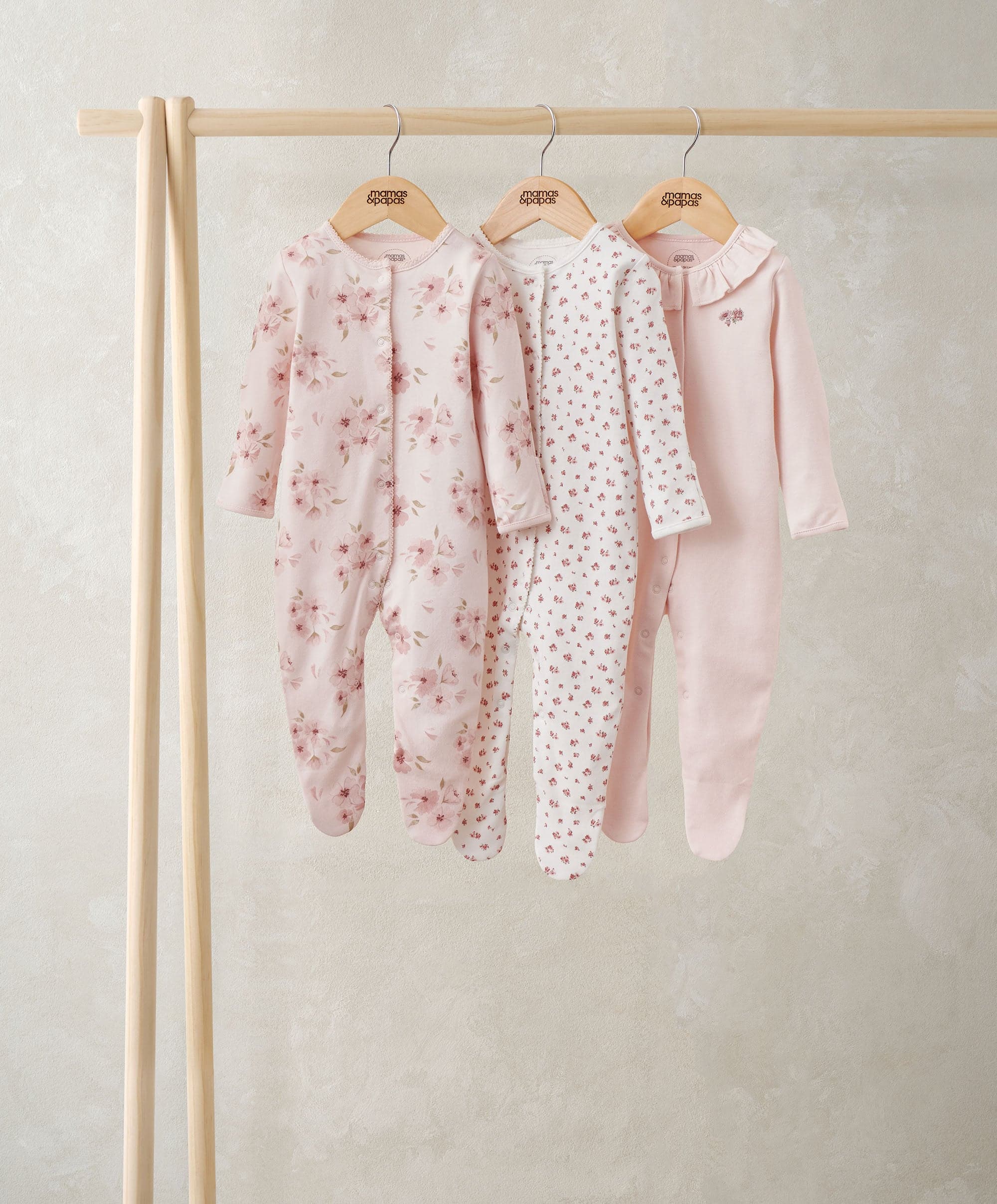 Watercolour Sleepsuits (Pack of 3)