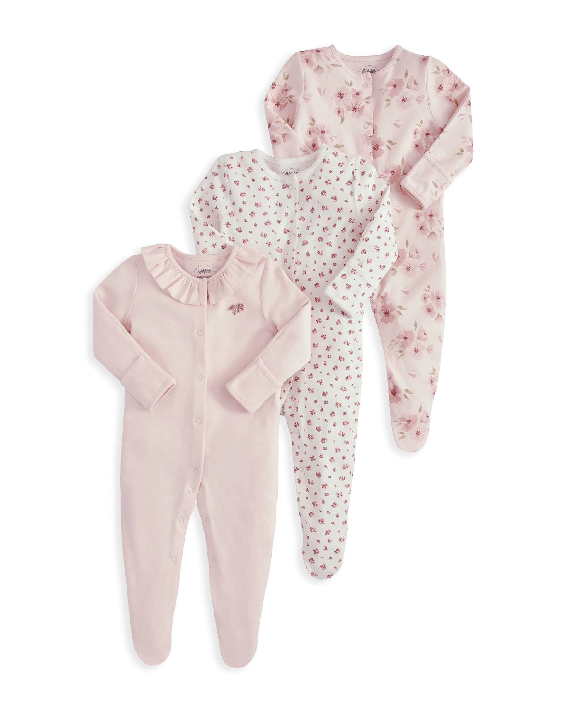 Watercolour Sleepsuits (Pack of 3) - Image 2