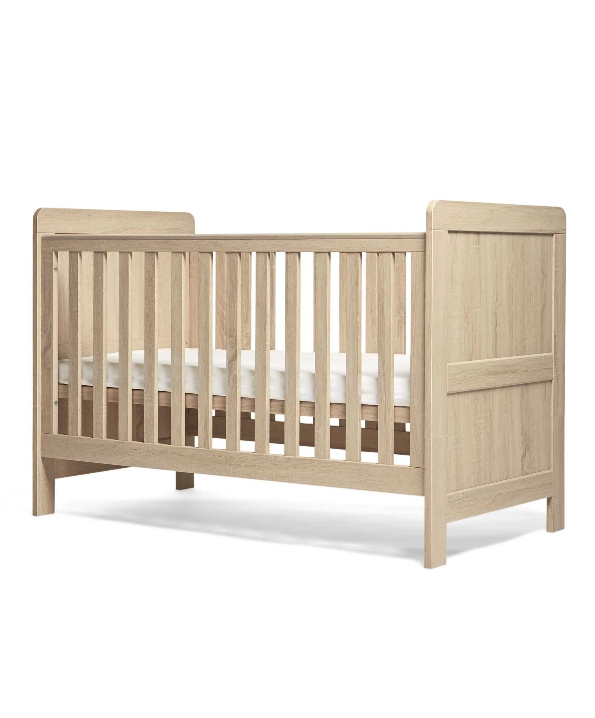 Atlas 3 Piece Cotbed Range with Dresser Changer & Wardrobe - Light Oak - Image 11
