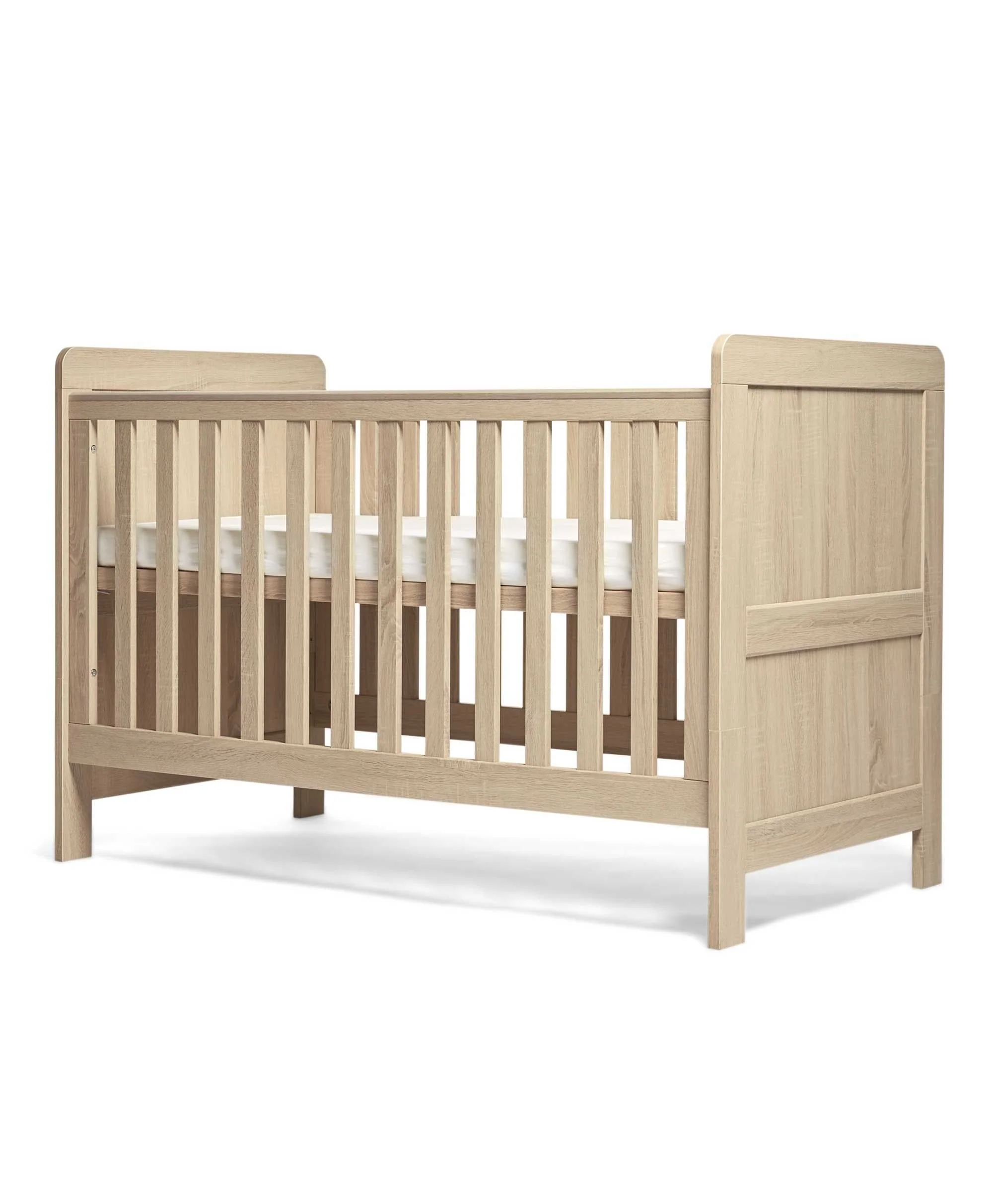 Atlas 3 Piece Cotbed Range with Dresser Changer & Wardrobe - Light Oak - Image 12