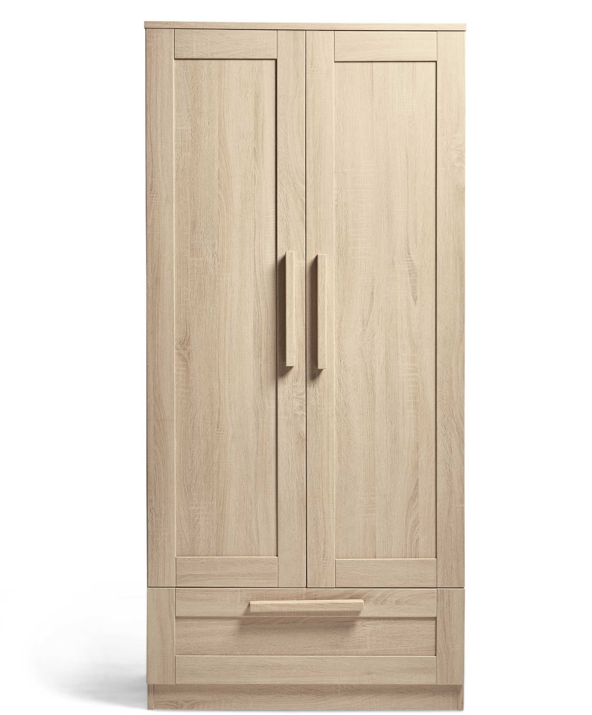 Atlas 3 Piece Cotbed Range with Dresser Changer & Wardrobe - Light Oak - Image 16