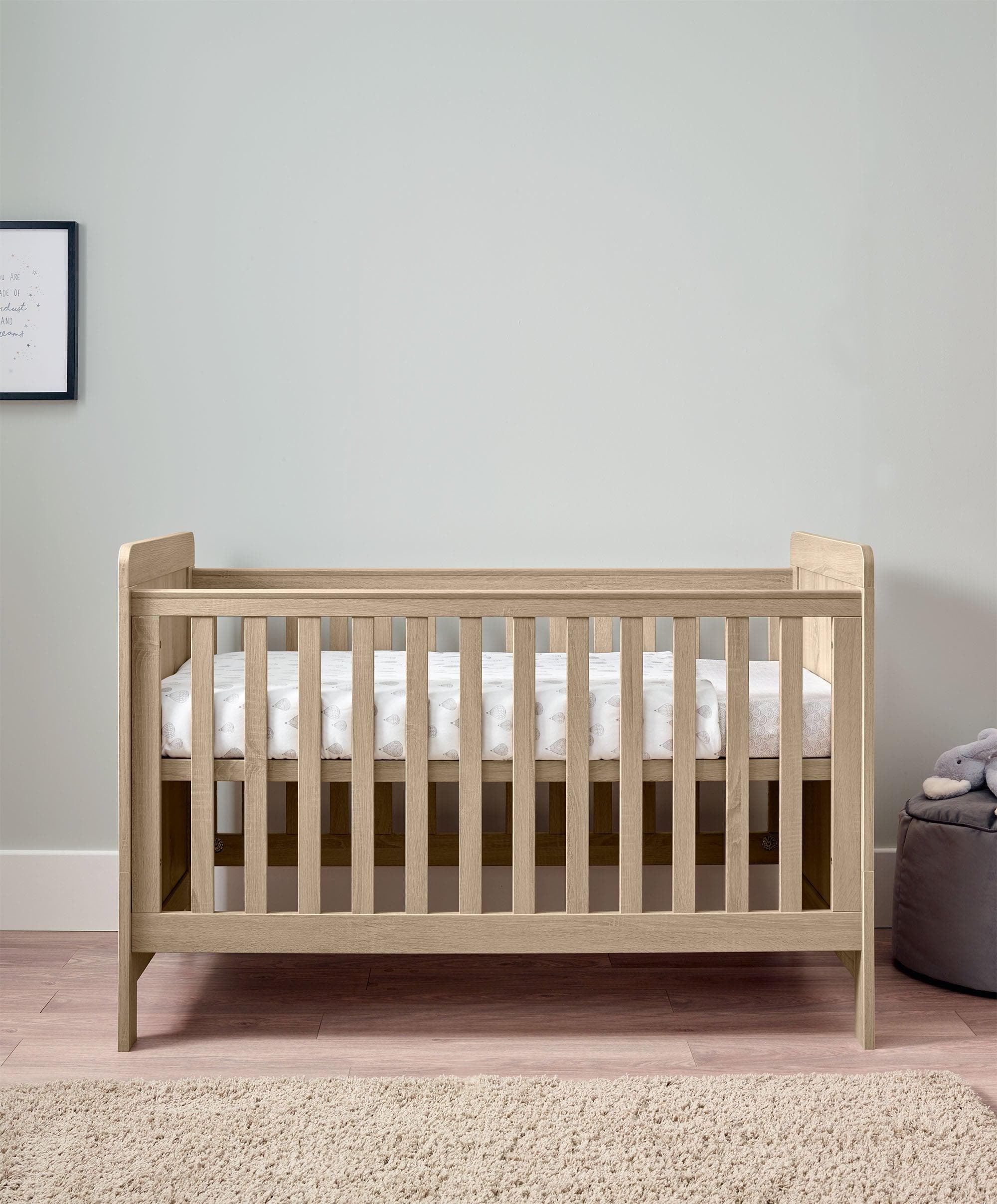 Atlas Cotbed Bundle (4 Piece) - Light Oak - Image 4