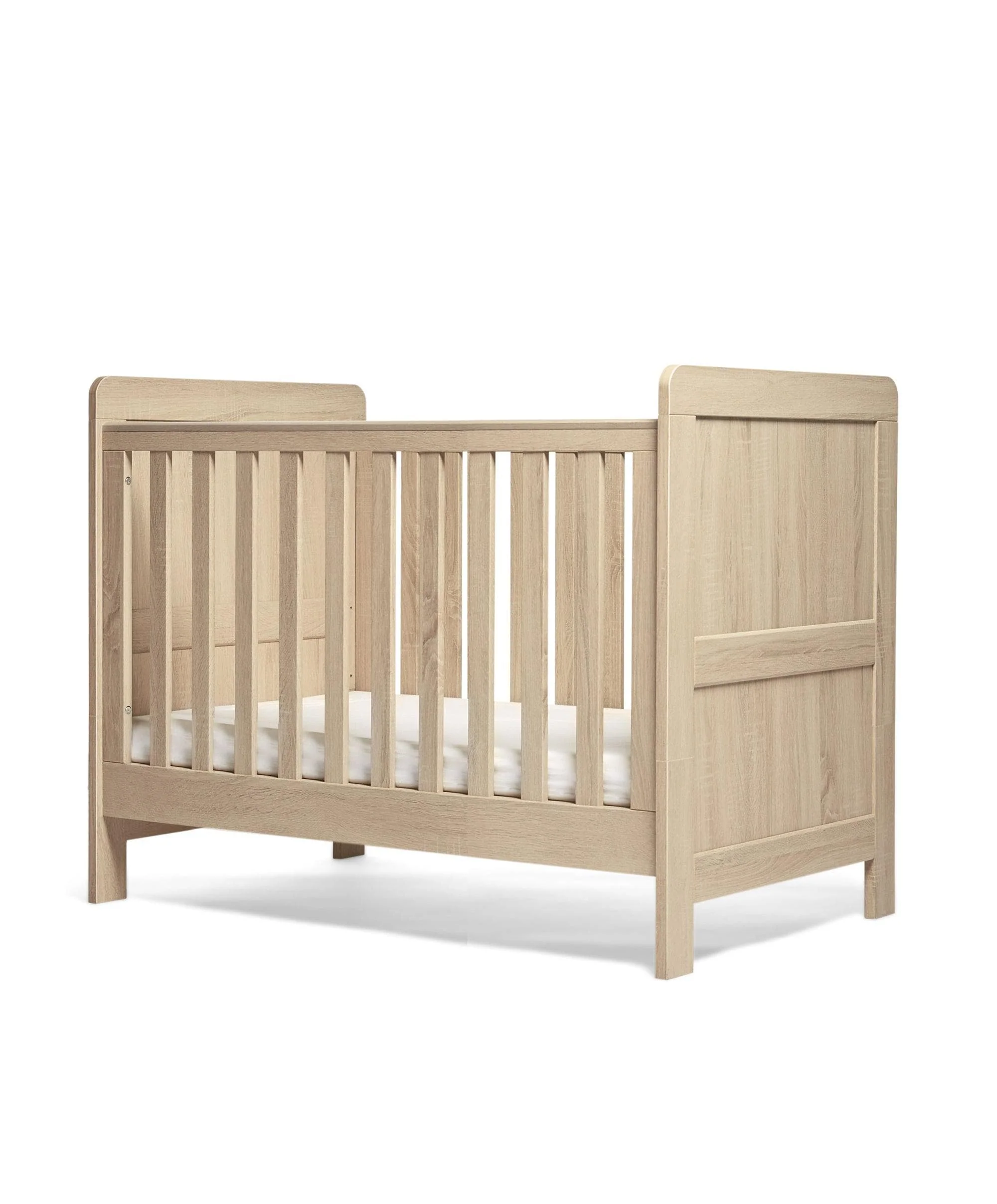 Atlas Small Cotbed Bundle with Essential Airflow Pocket Spring Small Cotbed & Cot Mattress - Light Oak - Image 2