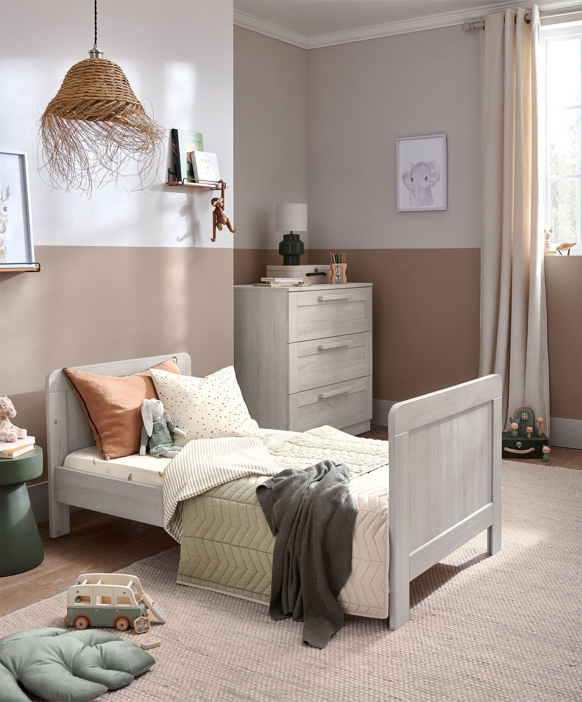 Atlas Cotbed & Luxury Hybrid Twin Mattress Bundle - Nimbus White - Image 5