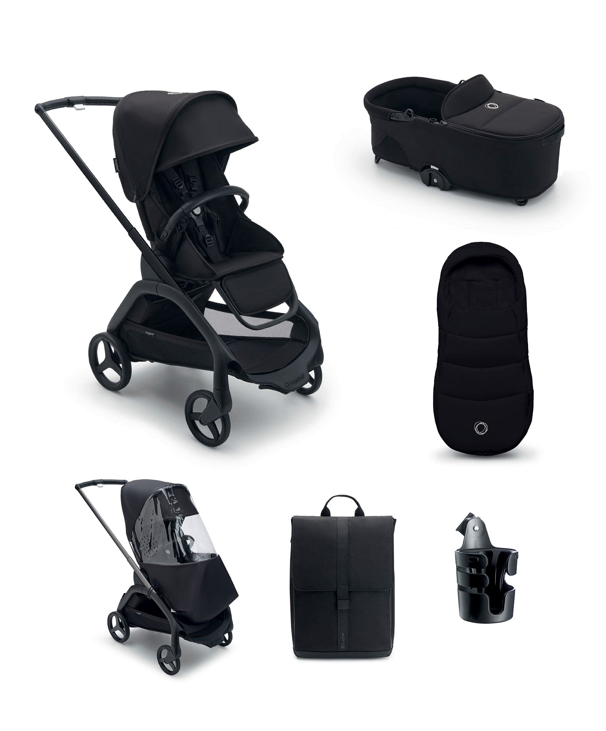 Bugaboo Dragonfly Pushchair Essential Bundle - Black