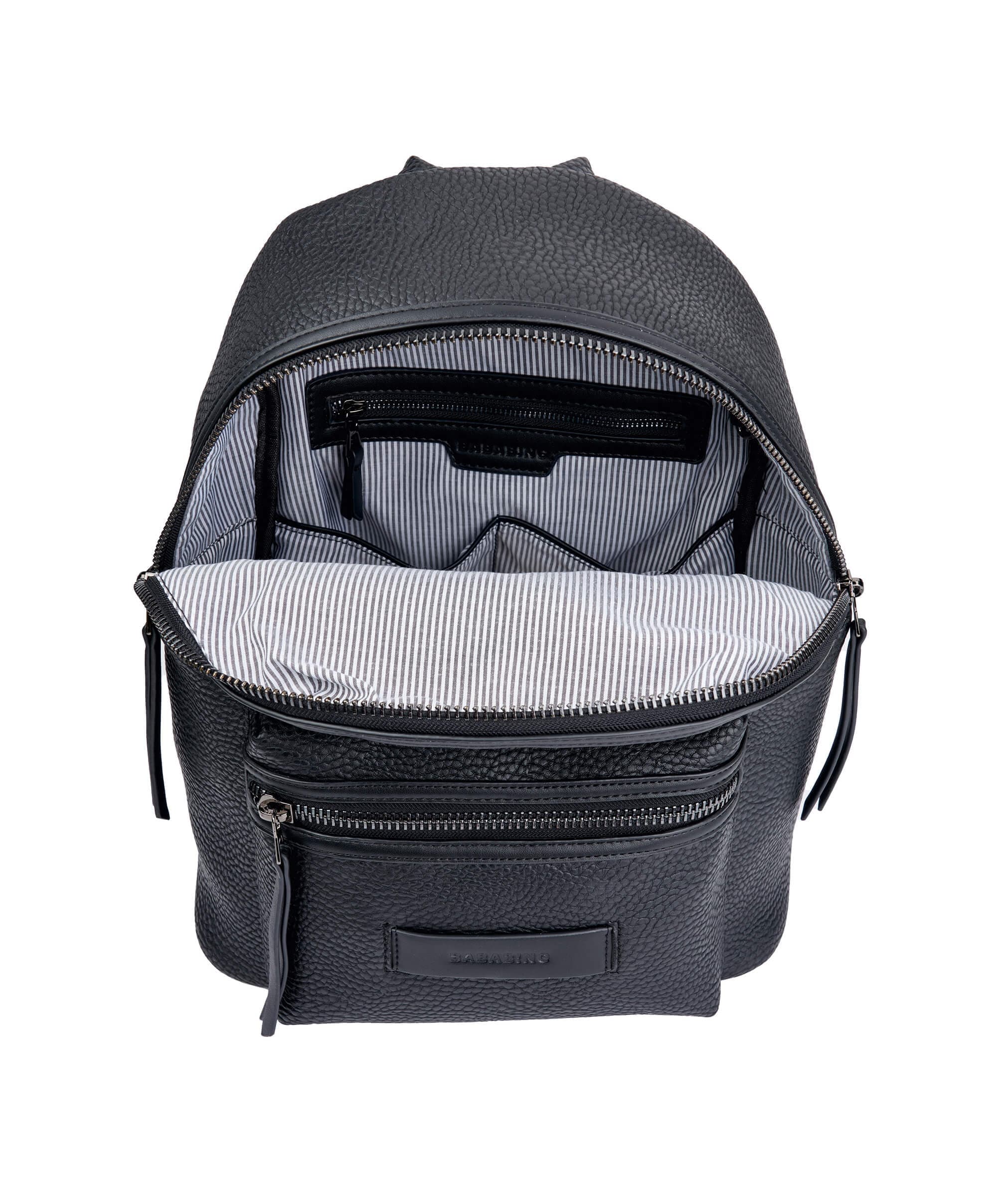 Bababing Luca Vegan Leather Changing Backpack – Black - Image 5