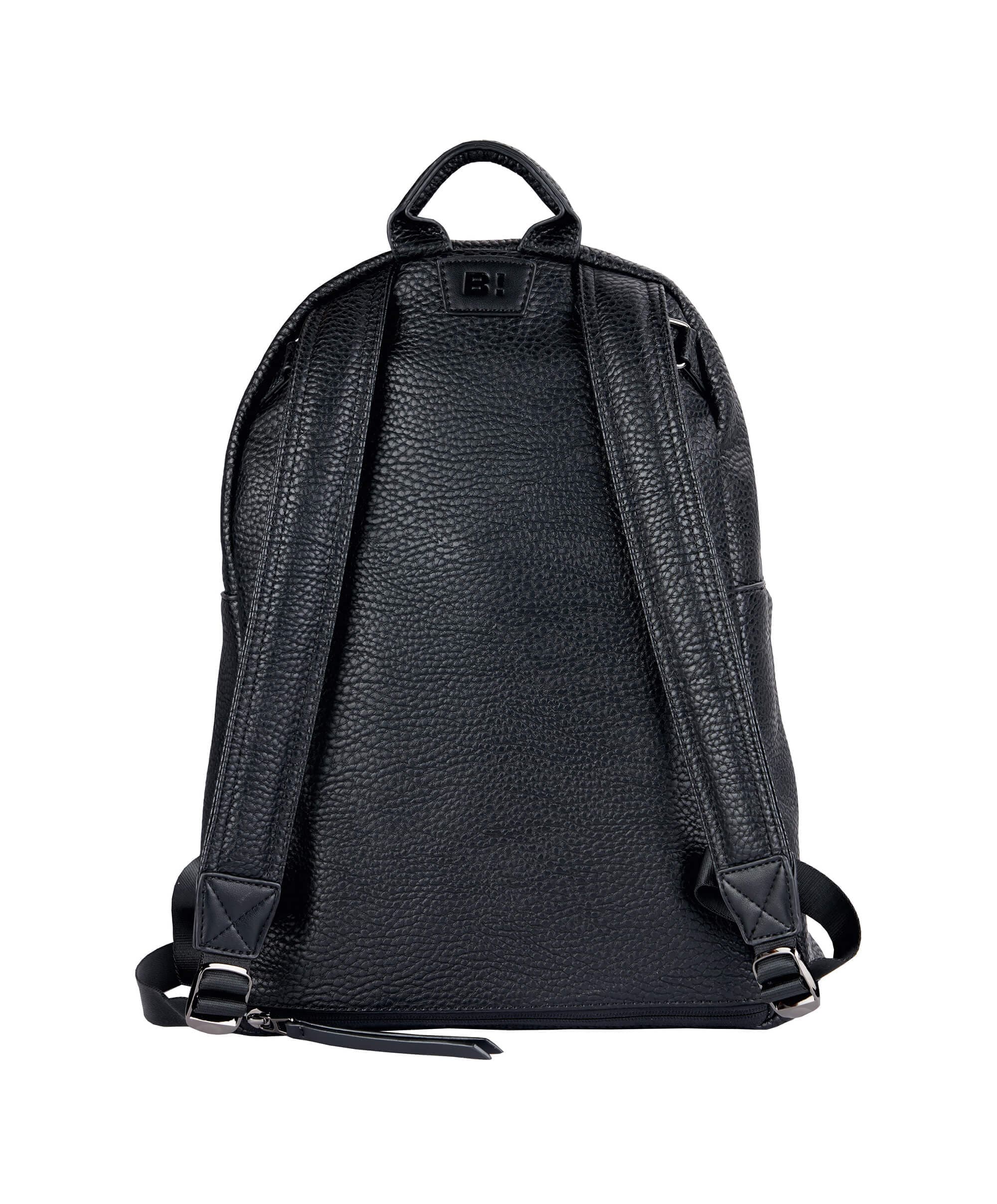 Bababing Luca Vegan Leather Changing Backpack – Black - Image 6