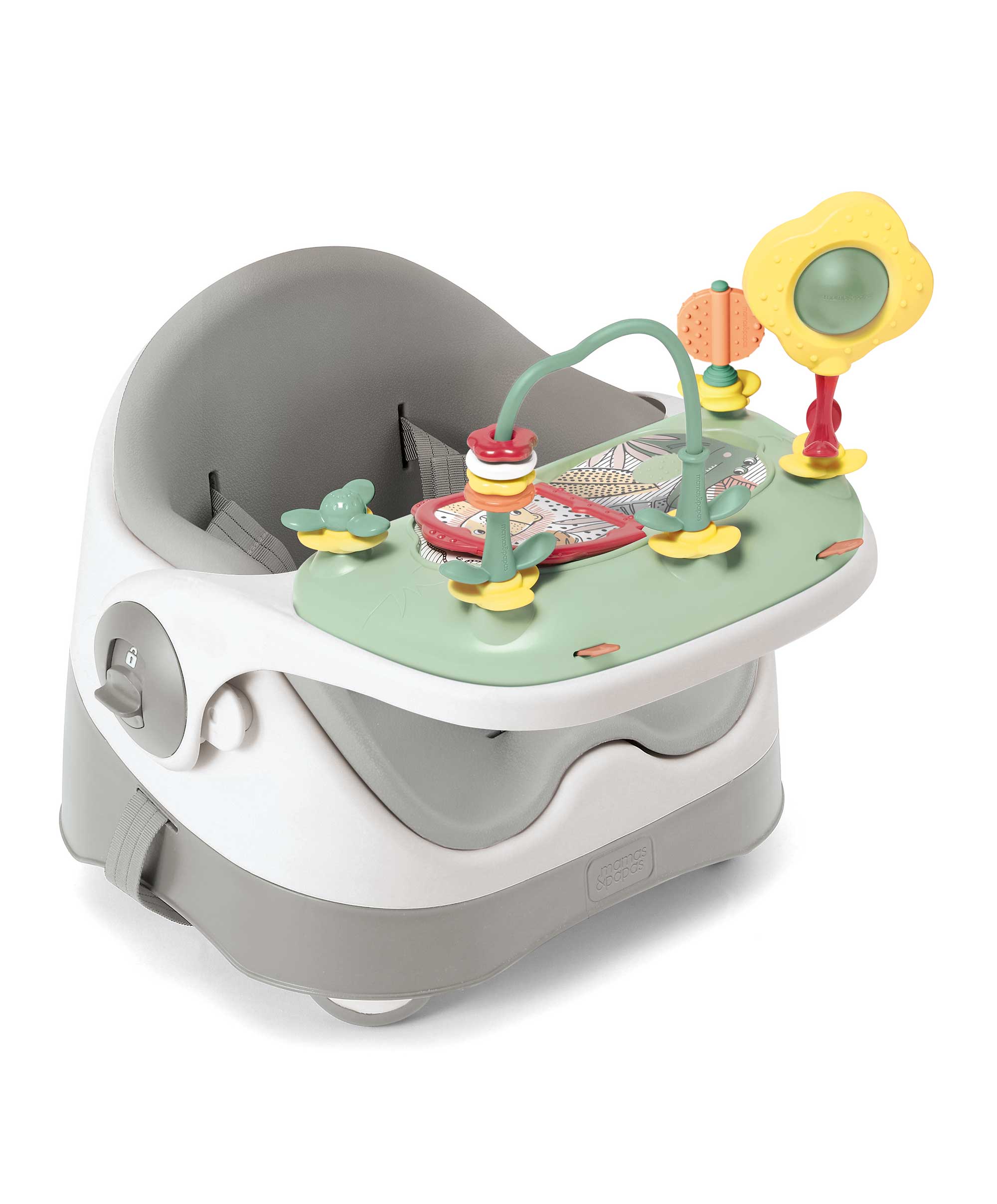 Bud 2-in-1 Booster Seat with Activity Tray - Pebble Grey - Image 2