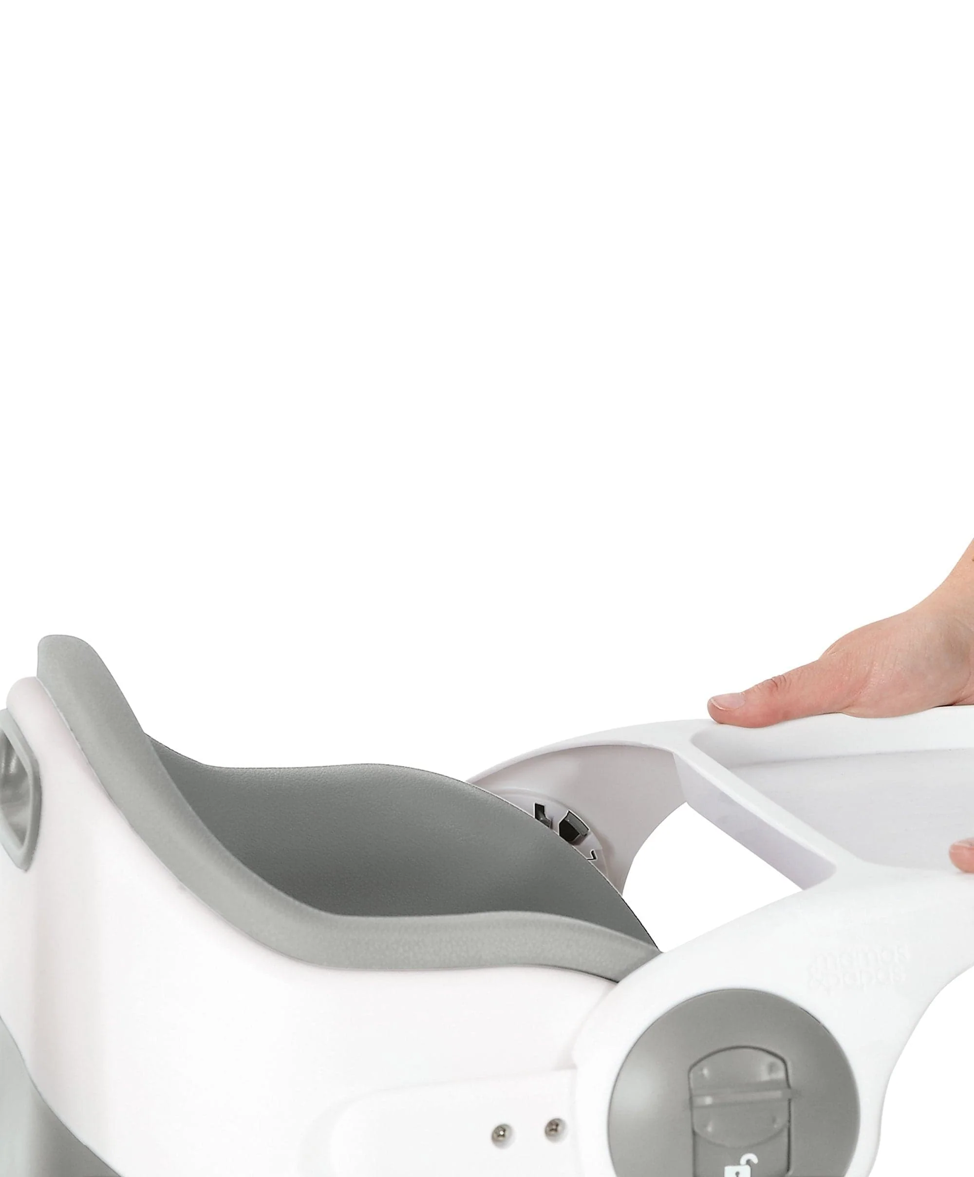 Bud 2-in-1 Booster Seat with Activity Tray - Pebble Grey - Image 6