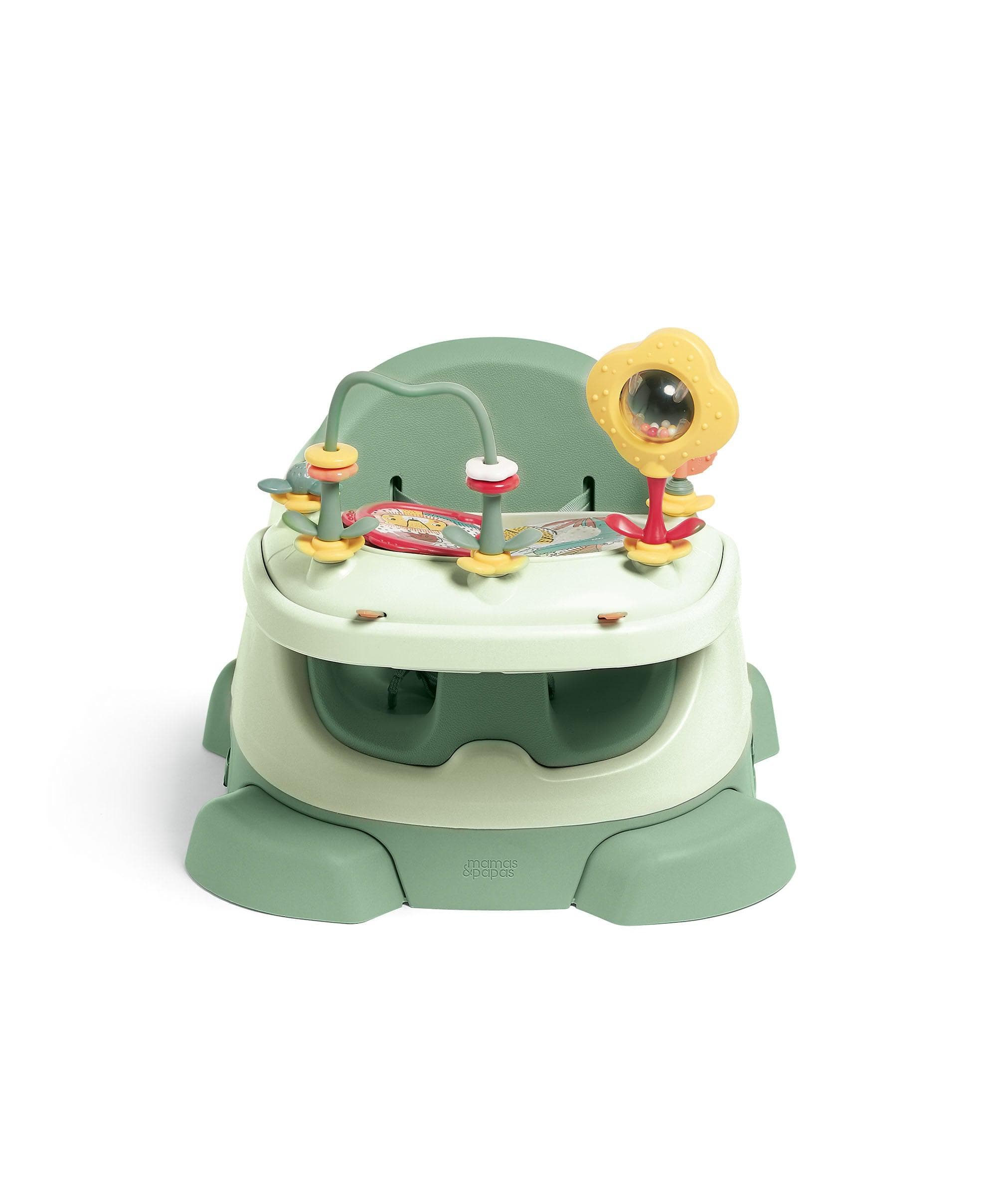 Bug 3-in-1 Floor & Booster Seat with Activity Tray - Eucalyptus - Image 7