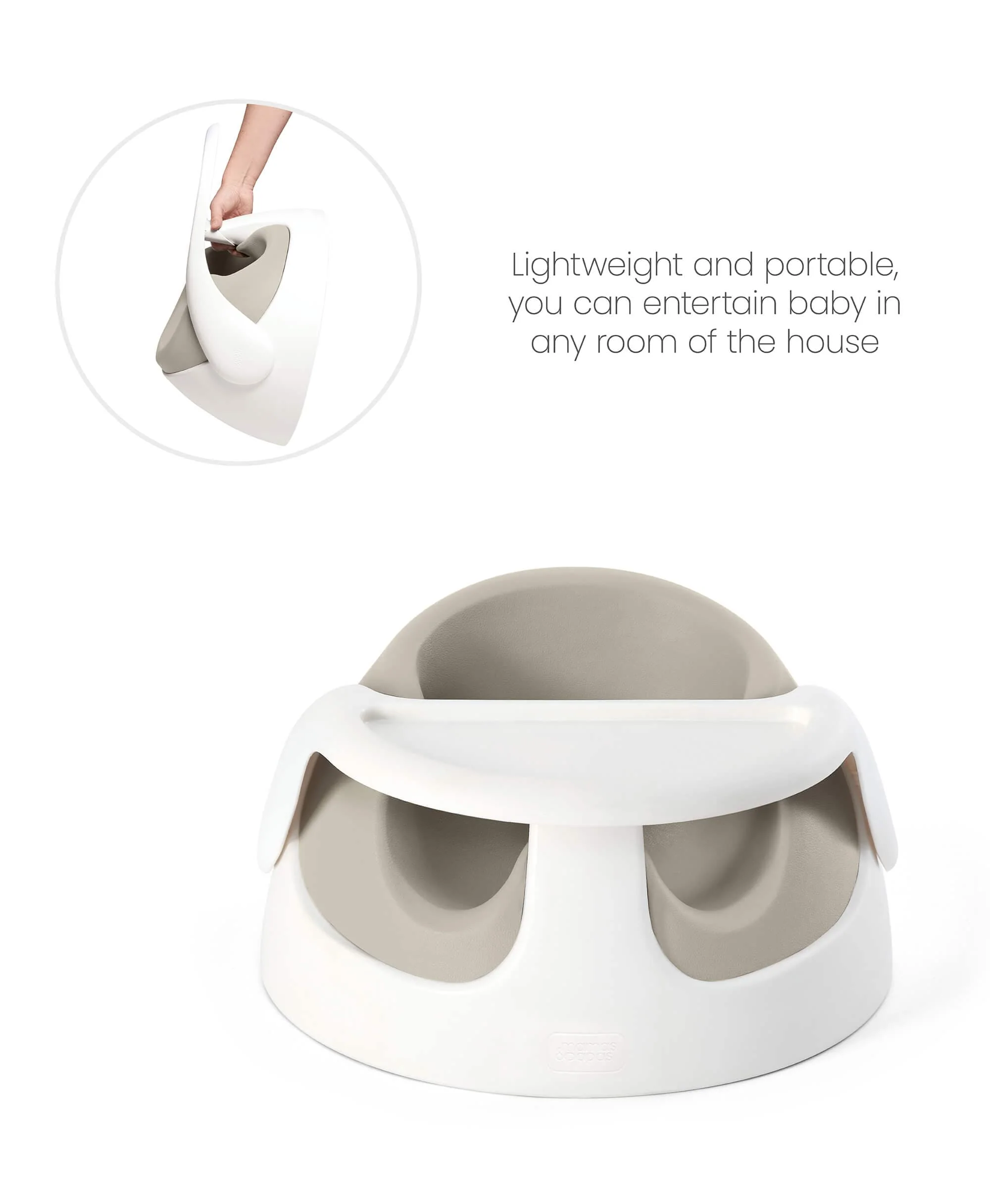 Snug Floor Seat with Activity Tray - Clay - Image 10
