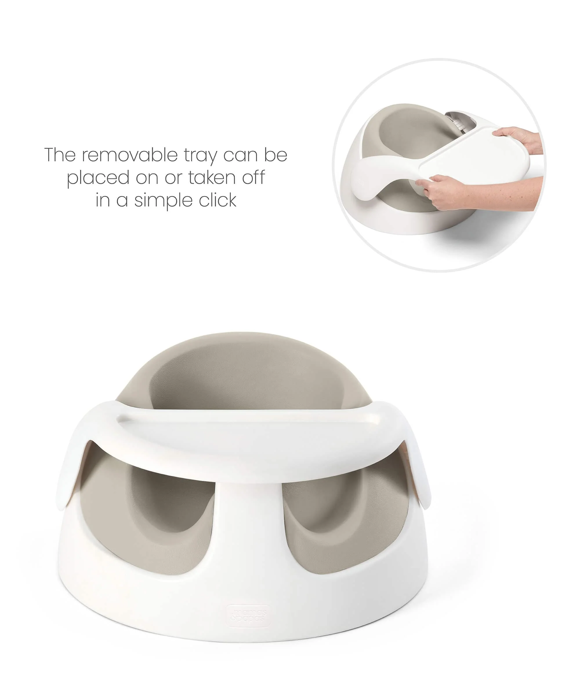Snug Floor Seat with Activity Tray - Clay - Image 11