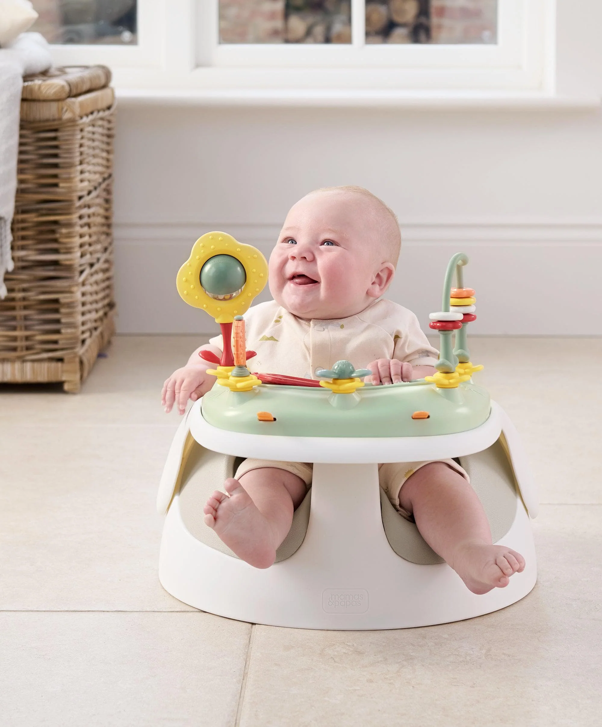 Snug Floor Seat with Activity Tray - Clay - Image 3