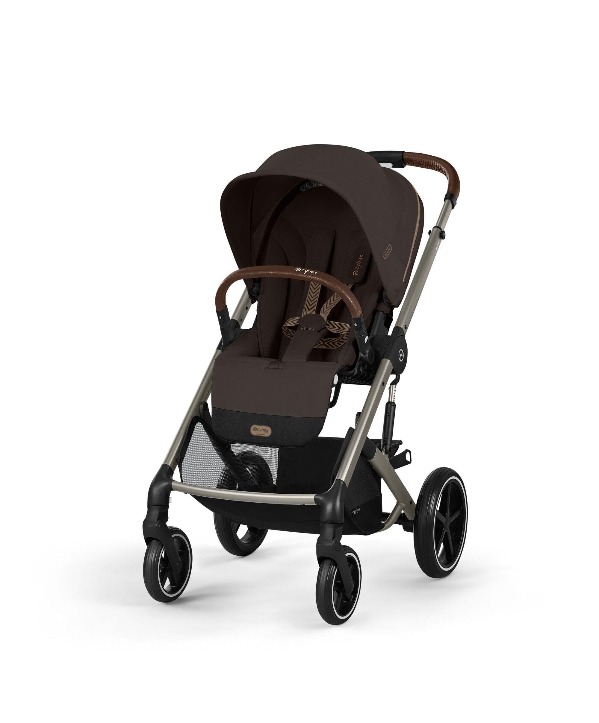 Cybex Balios S Lux Pushchair Bundle With Cybex Aton B2 i-Size Baby Car Seat & Base (7 Pieces) - Chocolate Brown - Image 2