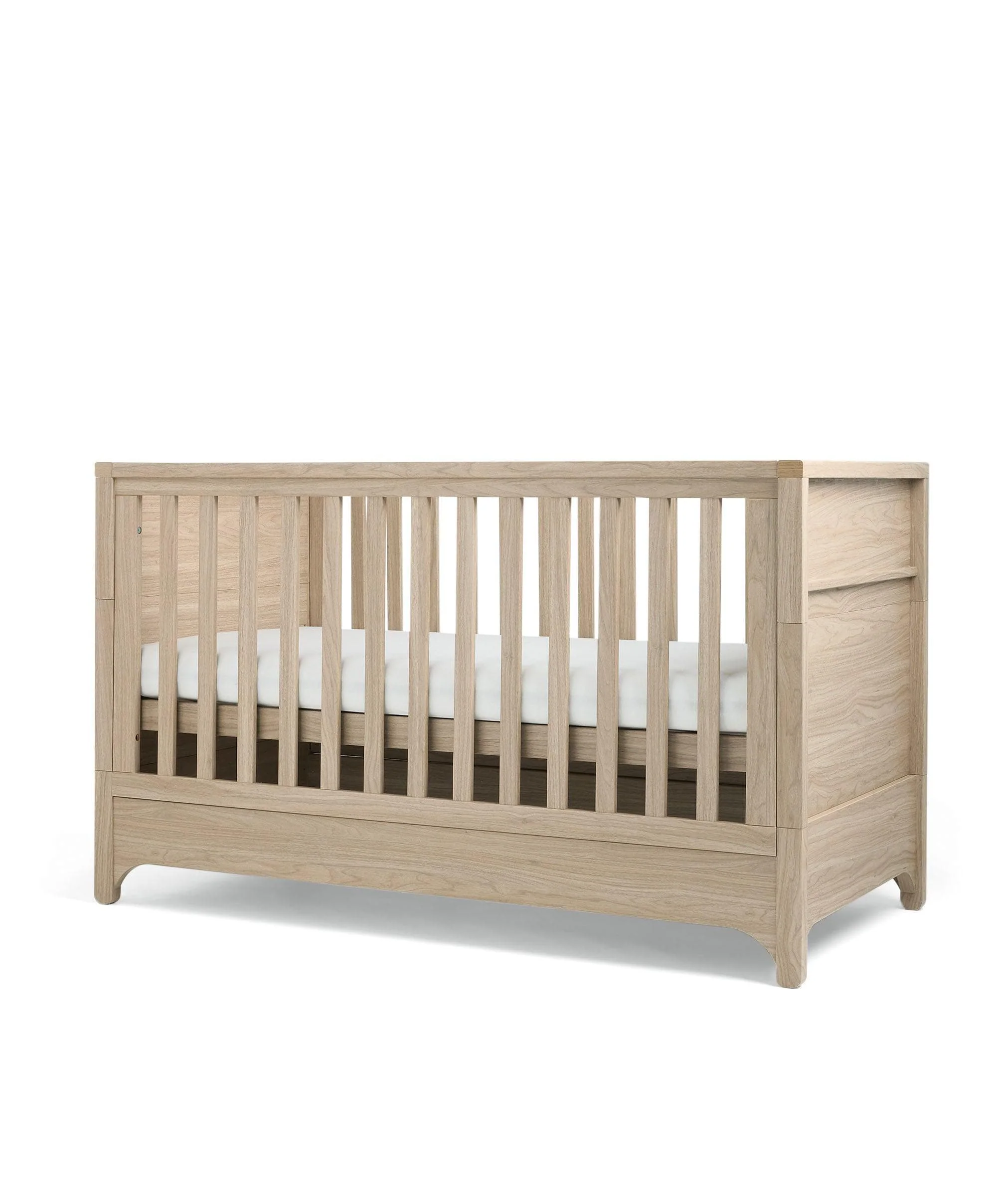 Barton Cotbed With Luxury Hybrid Twin Cotbed Mattress Bundle - Oak - Image 3