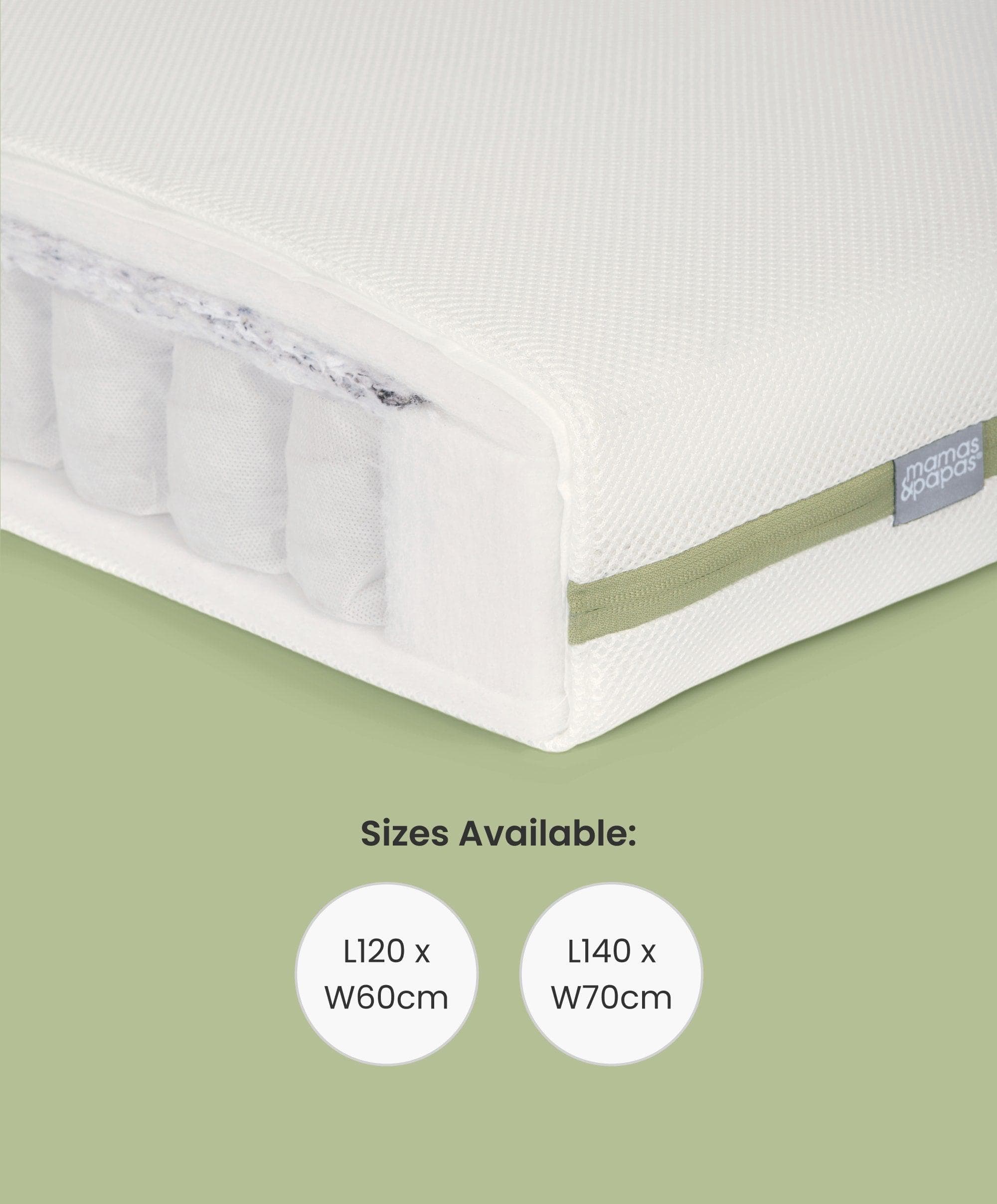 Hampden Cotbed & Premium Pocket Spring Cotbed Mattress Bundle - White - Image 11