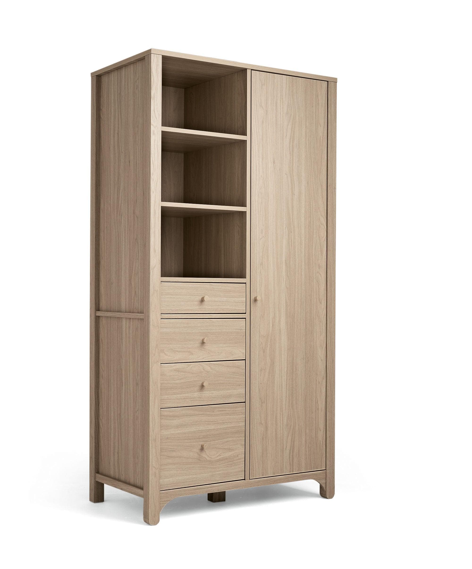 Barton 3 Piece Cotbed Range with Dresser Changer & Wardrobe - Oak - Image 11