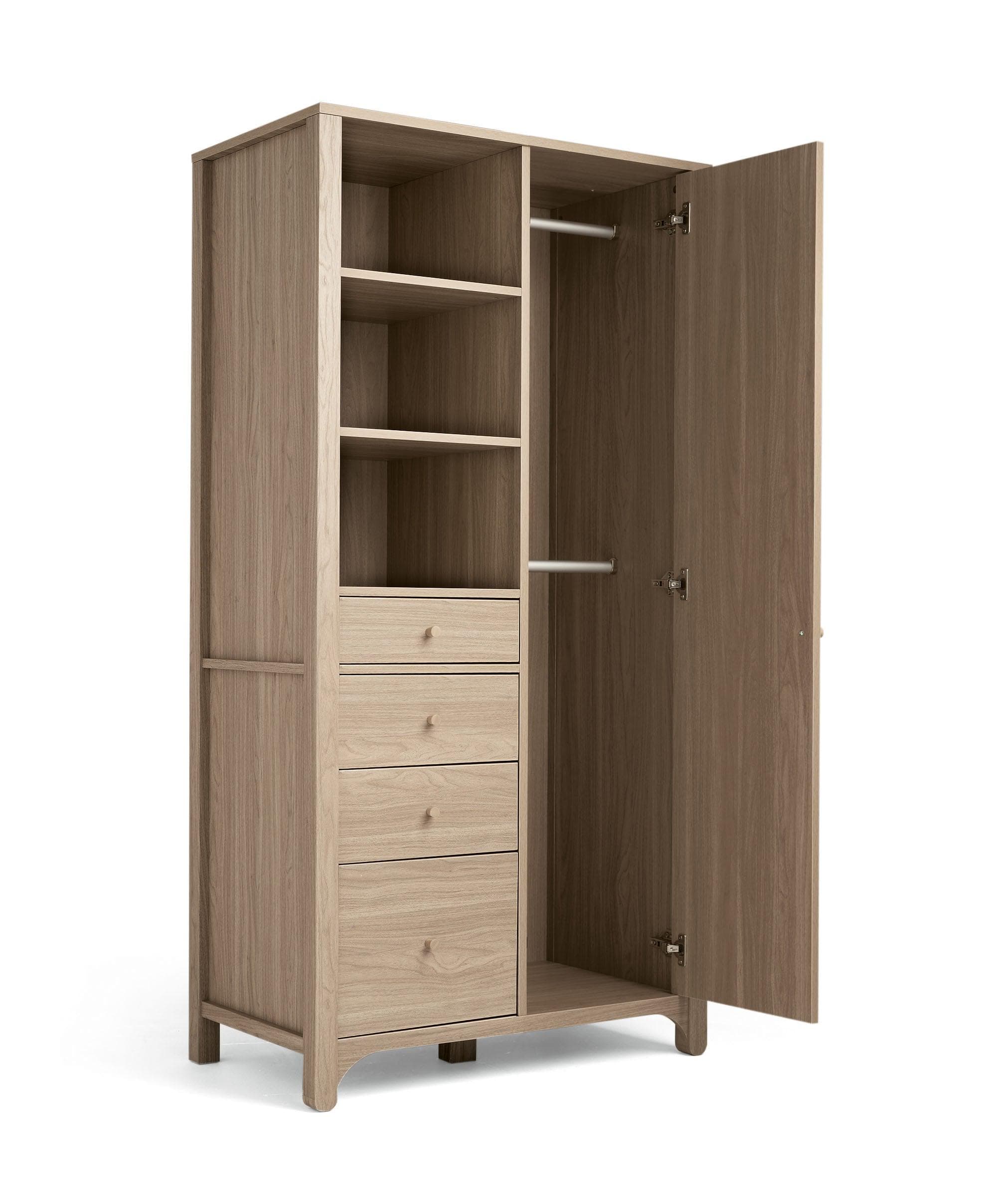 Barton 3 Piece Cotbed Range with Dresser Changer & Wardrobe - Oak - Image 12