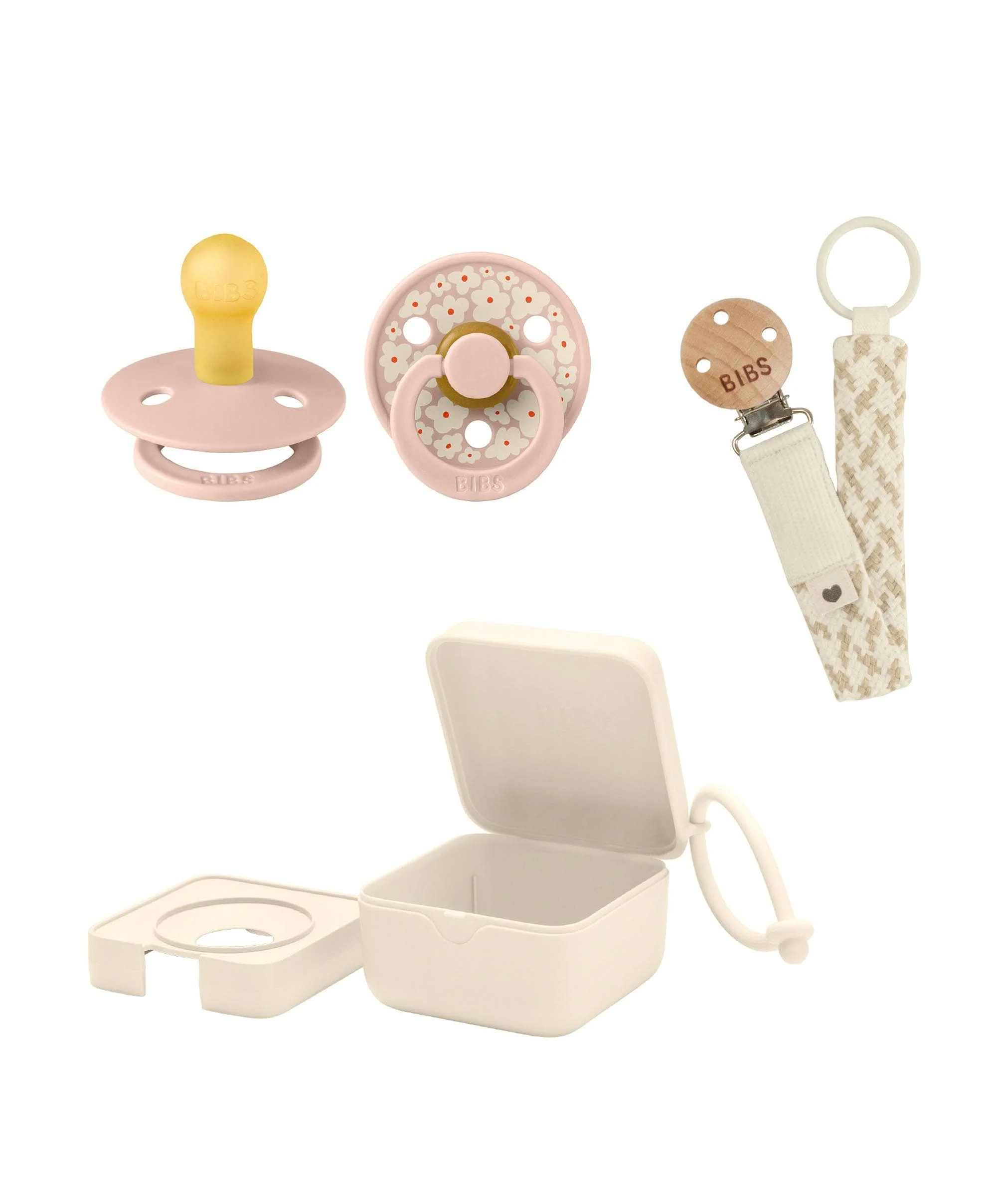 BIBS Dummies Bundles (3 Pieces) – Ivory/Jasmine Blush