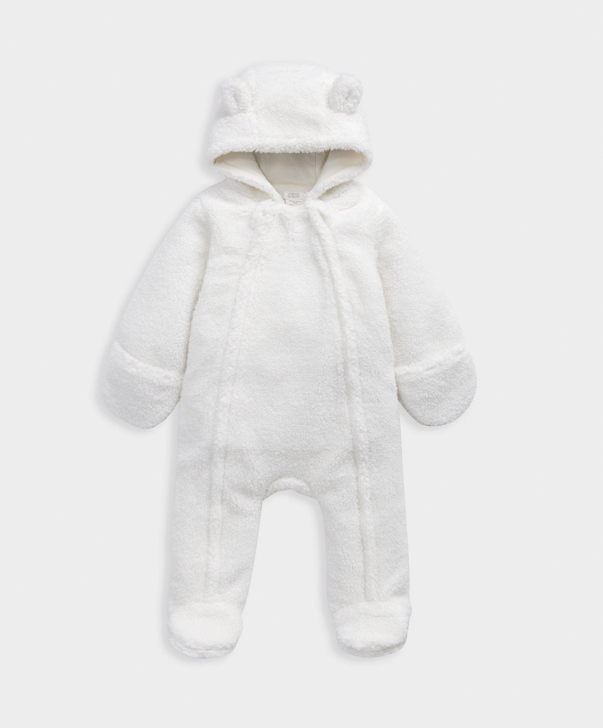 Cream Borg Pramsuit - Image 2