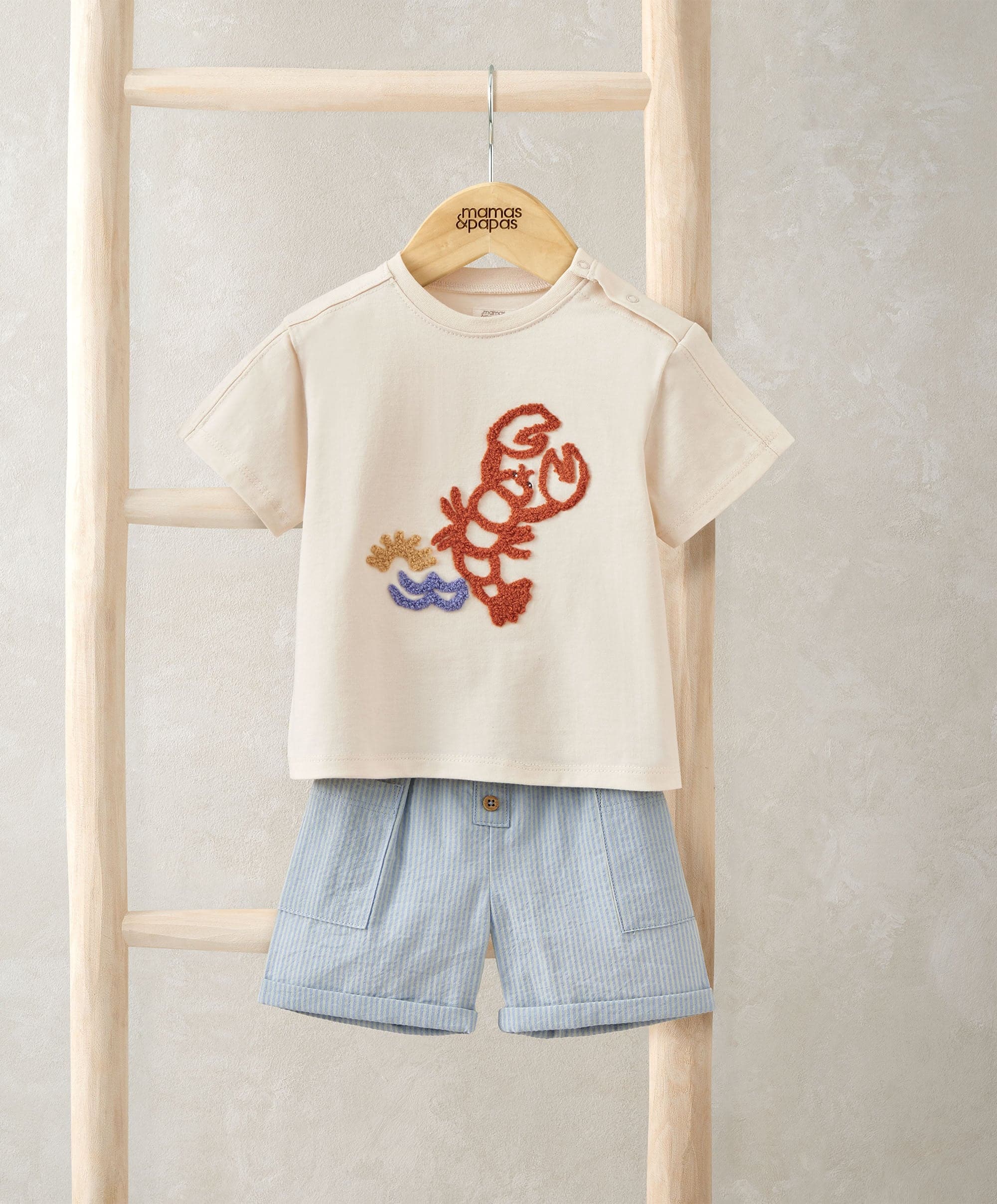 Lobster T-Shirt & Shorts Outfit Set