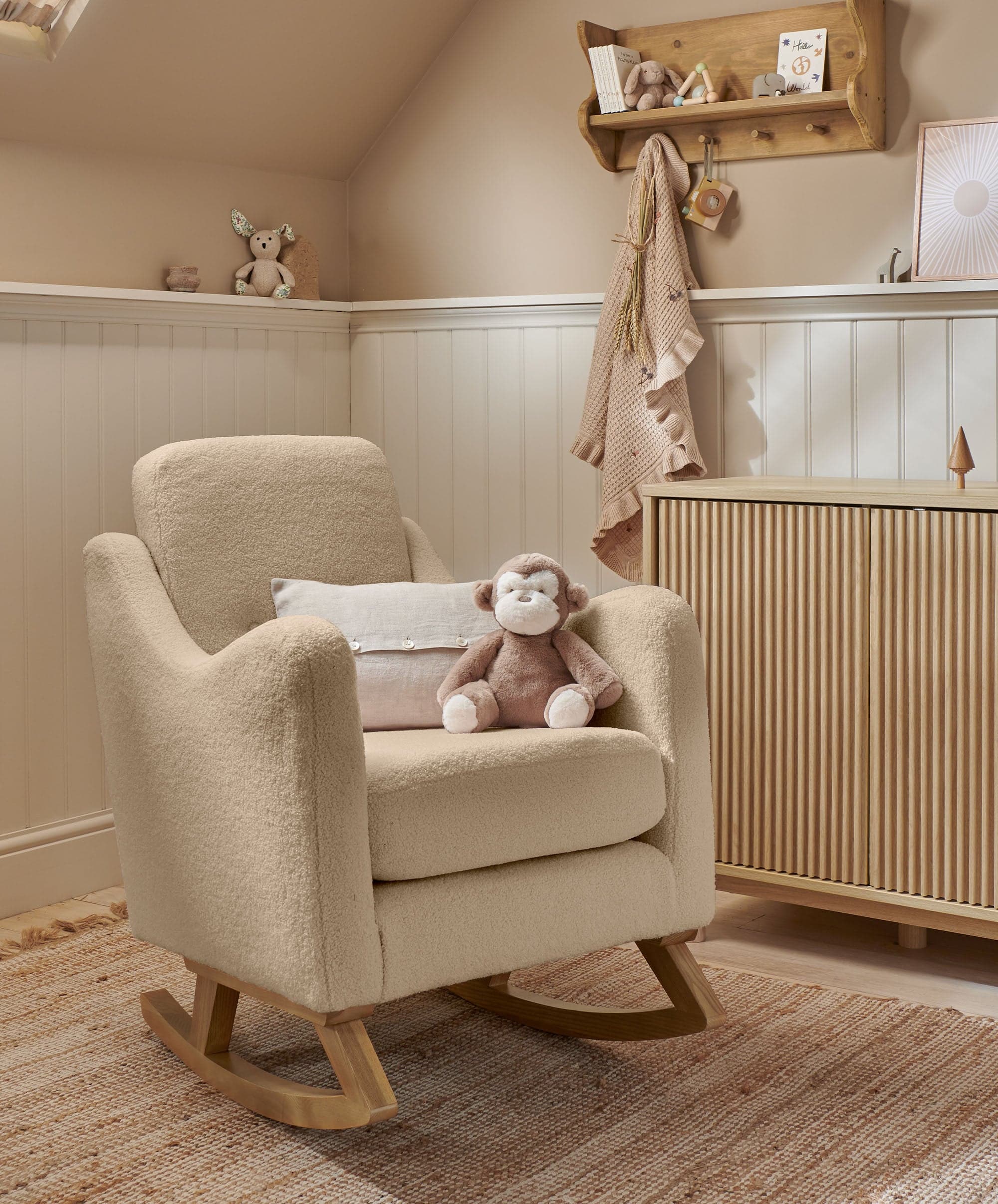 Bowdon Nursing Chair - Oatmeal Boucle