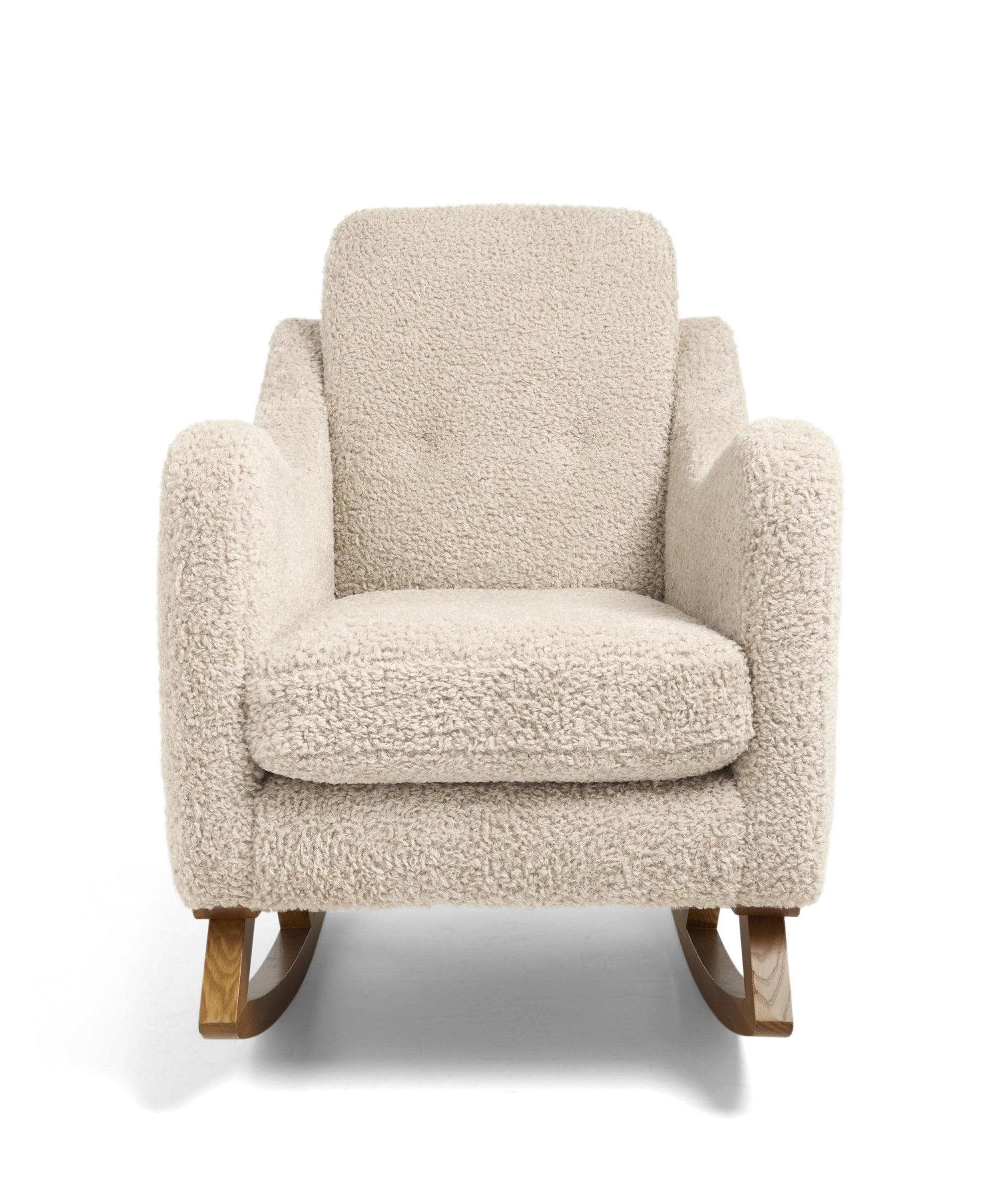 Bowdon Nursing Chair & Footstool Set - Biscuit Teddy - Image 4
