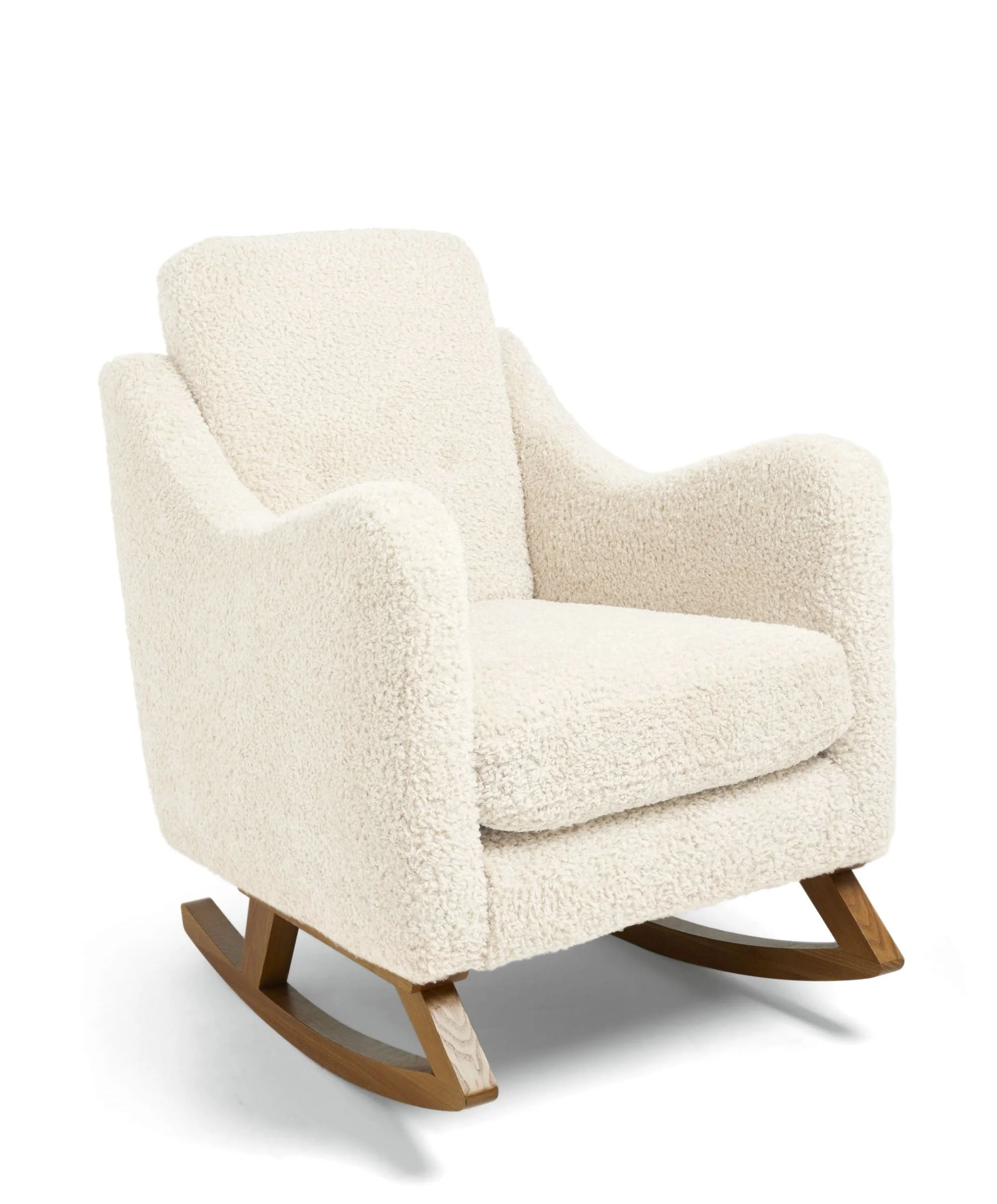 Bowdon Nursing Chair & Footstool Set - Snow Teddy - Image 3