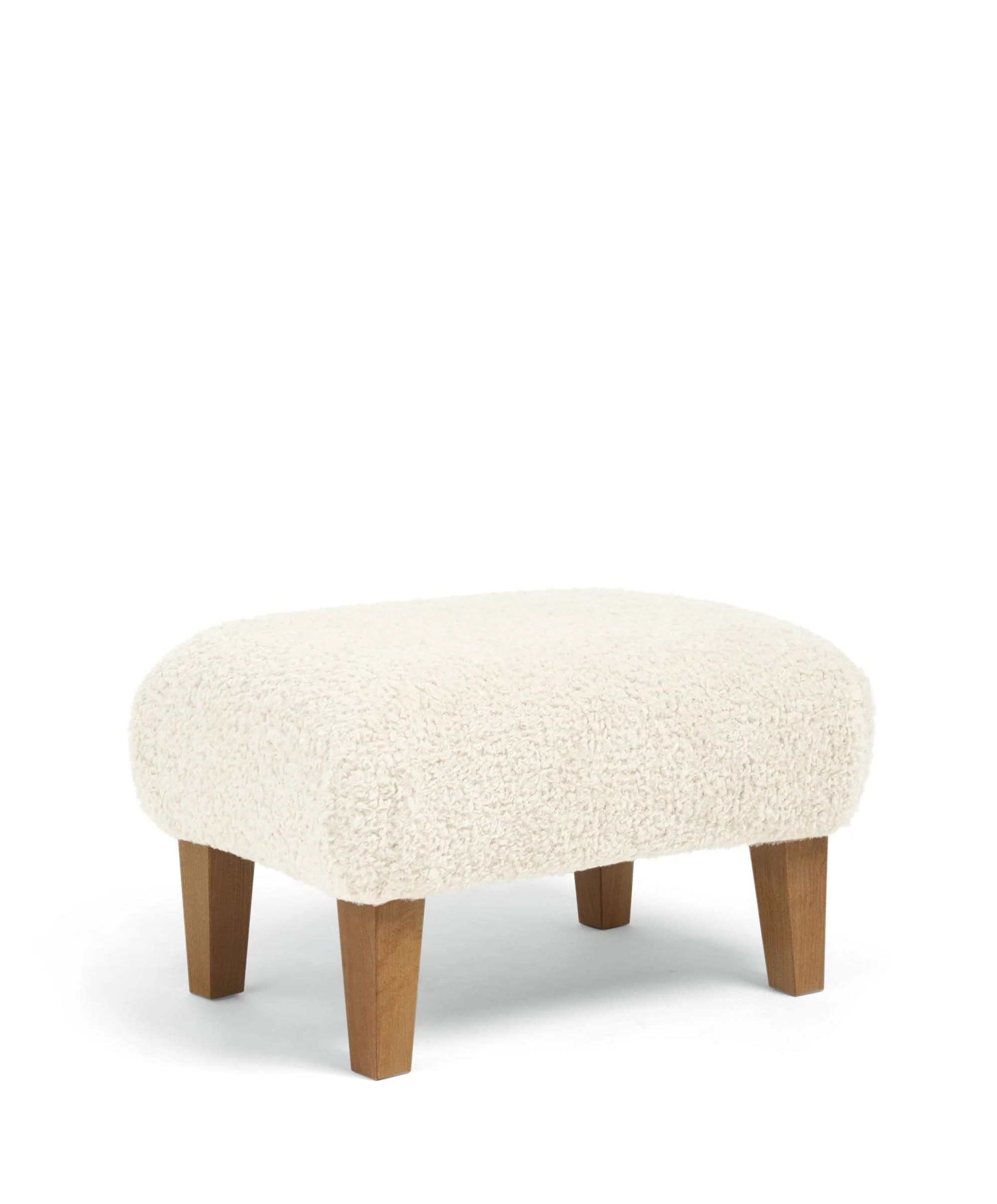 Bowdon Nursing Chair & Footstool Set - Snow Teddy - Image 4