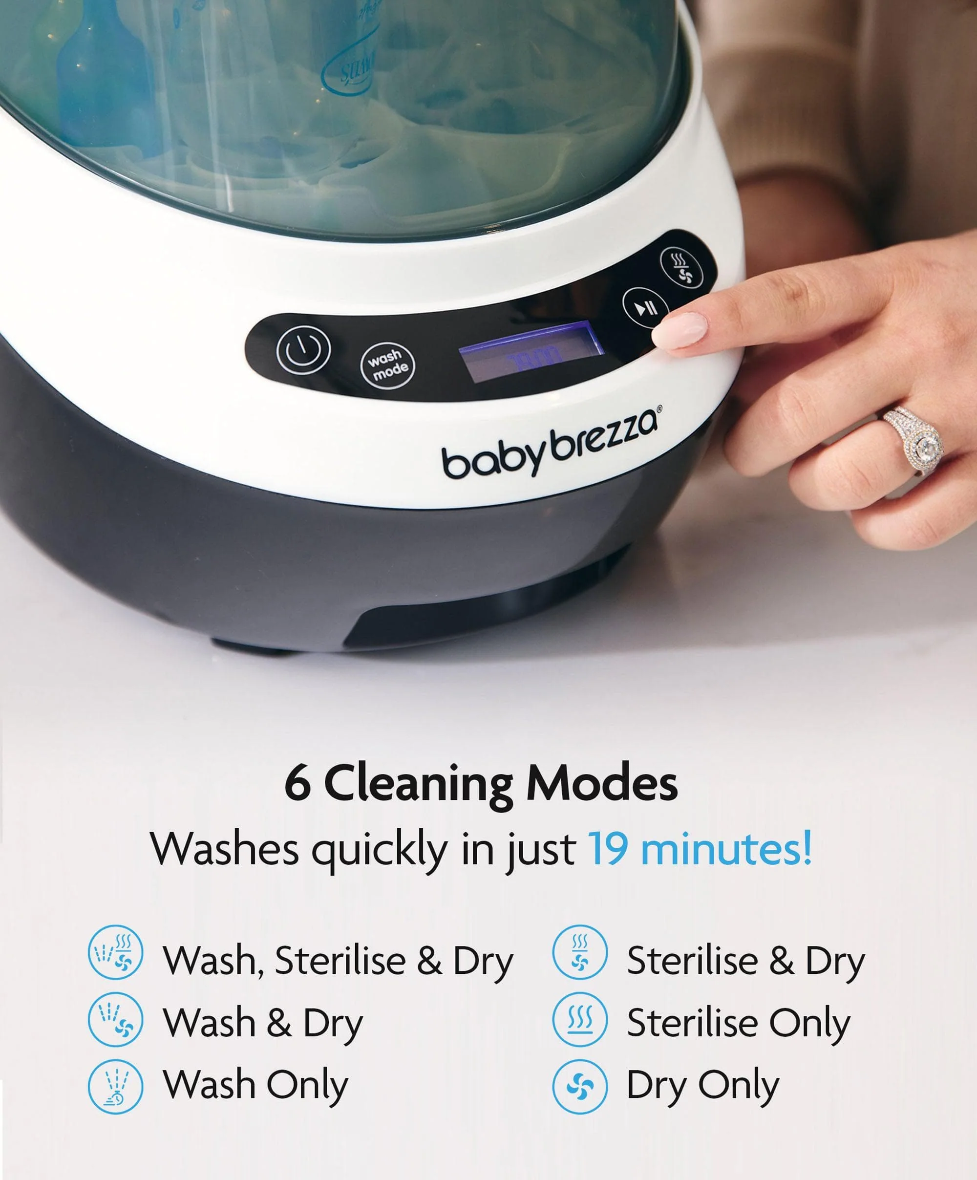 Baby Brezza Formula Pro & Bottle Washer Pro Bundle - Black - Image 6