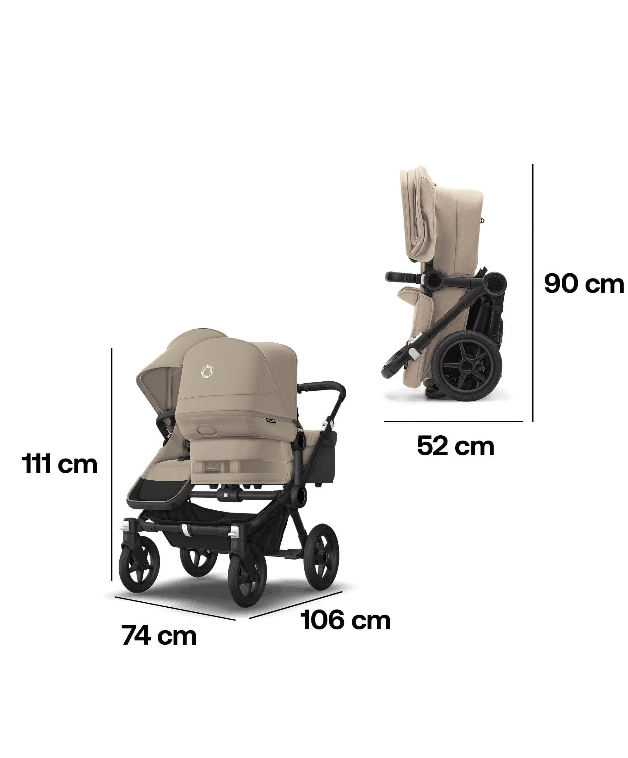 Bugaboo Donkey 5 Double Carrycot & Seat Pushchair - Desert Taupe - Image 6