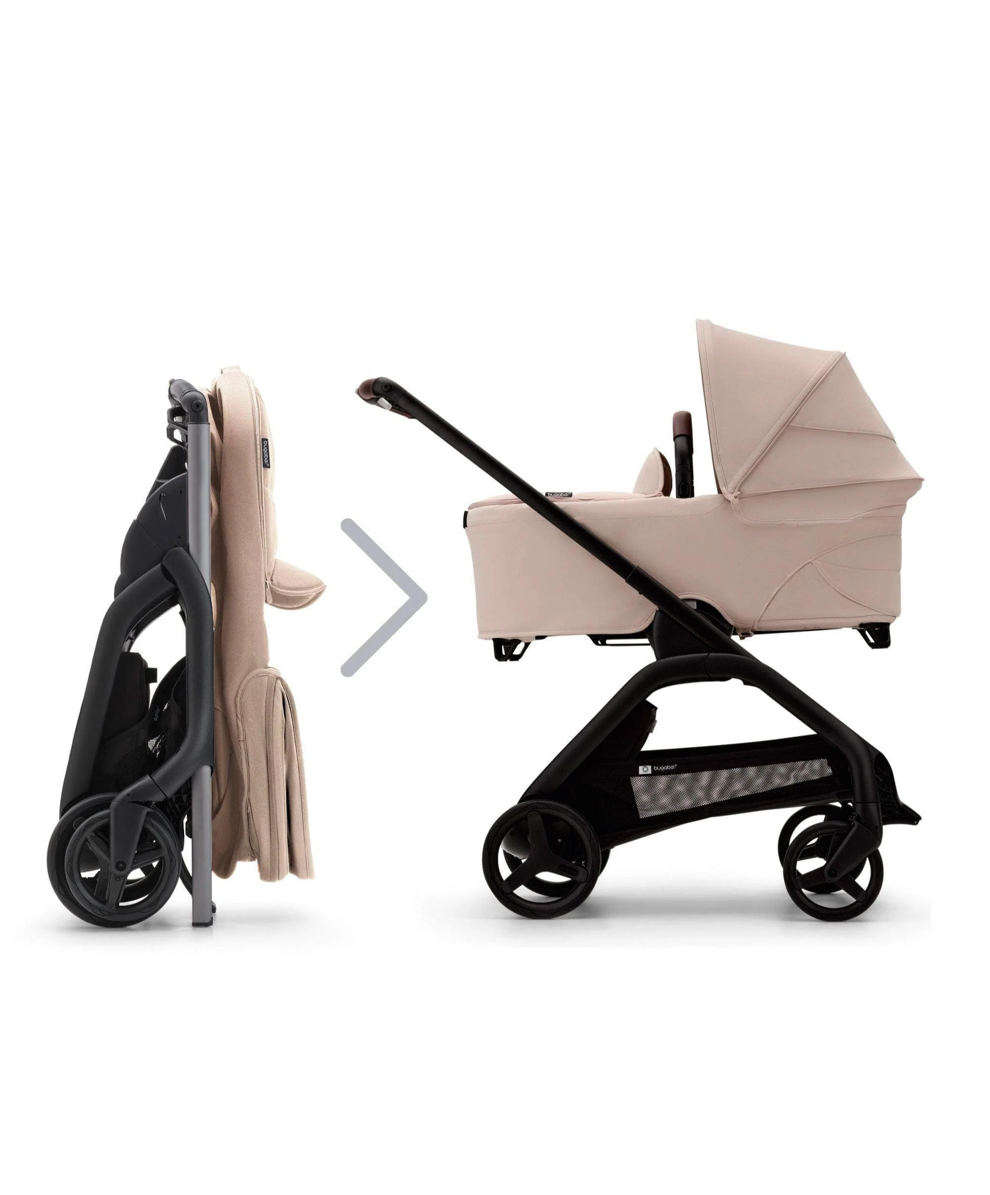 Bugaboo Dragonfly Carrycot - Taupe - Image 7